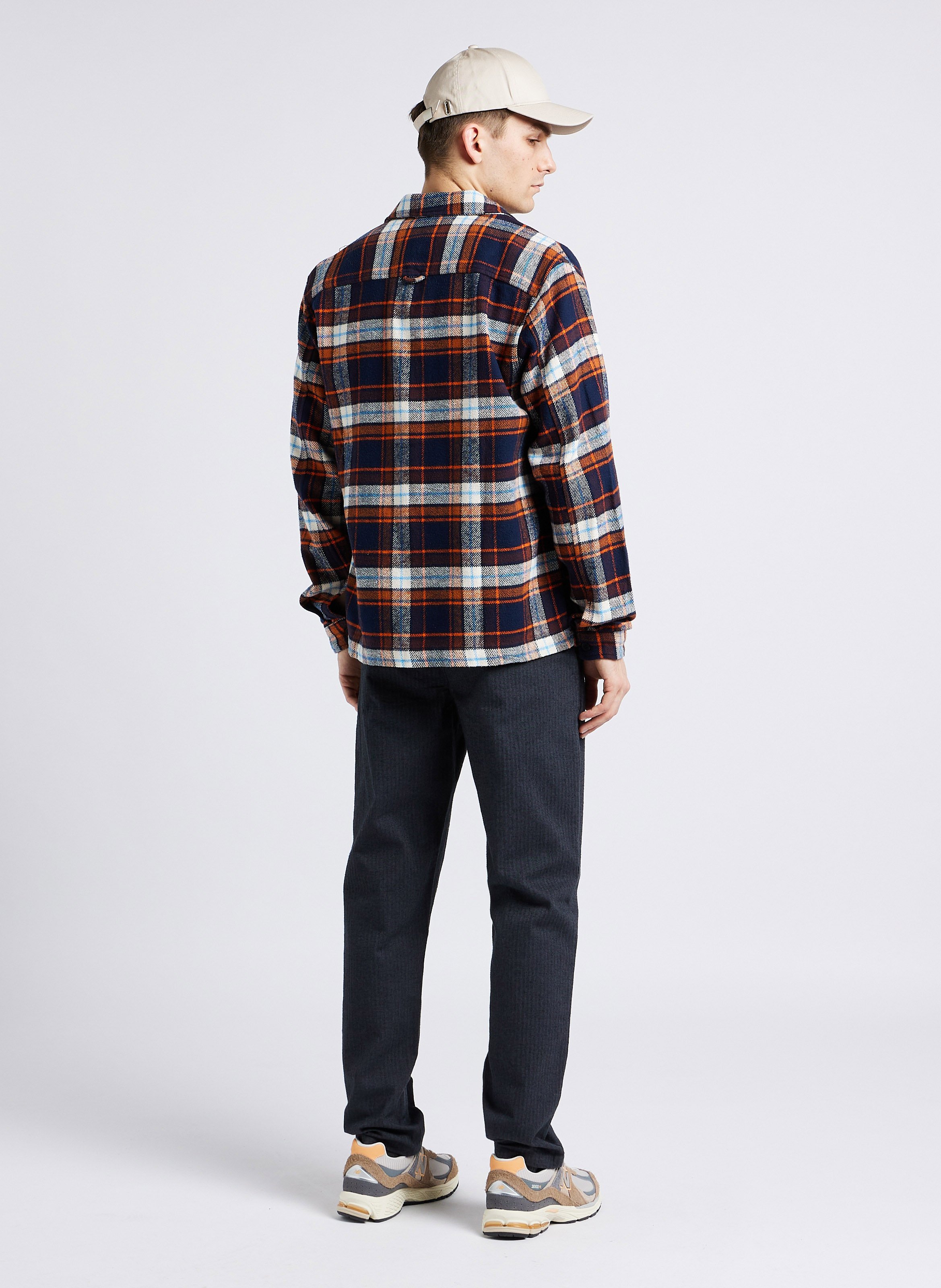 Surchemise col classique en coton bio KNOWLEDGE COTTON APPAREL Orange