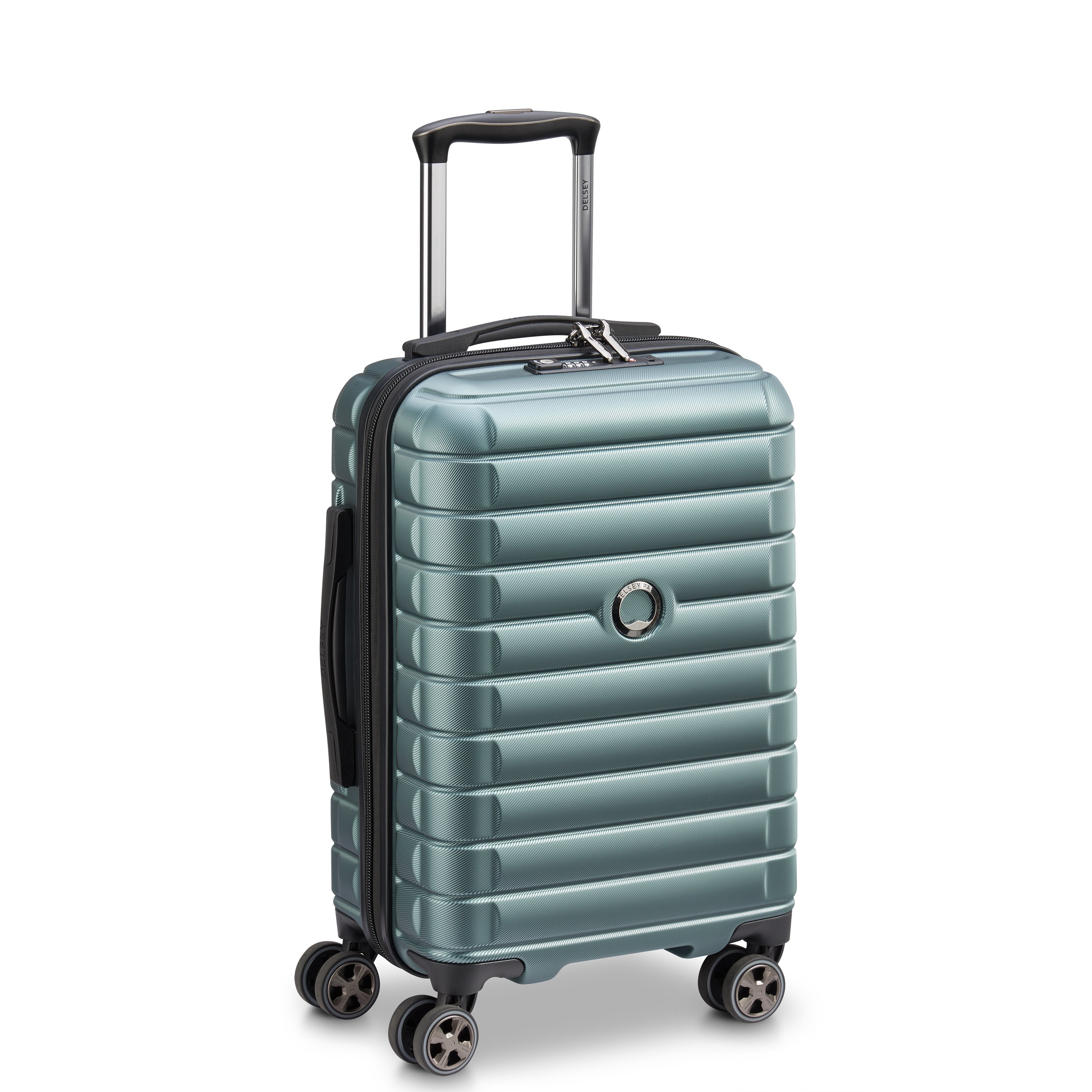 Rigid cabin suitcase Green