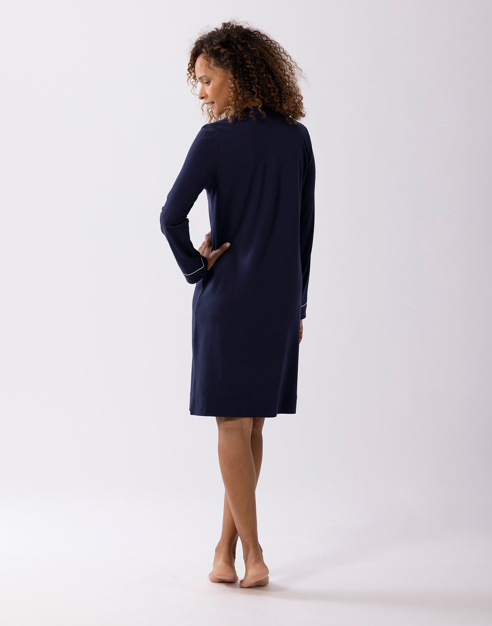 Cotton modal nightshirt LE CHAT Blue