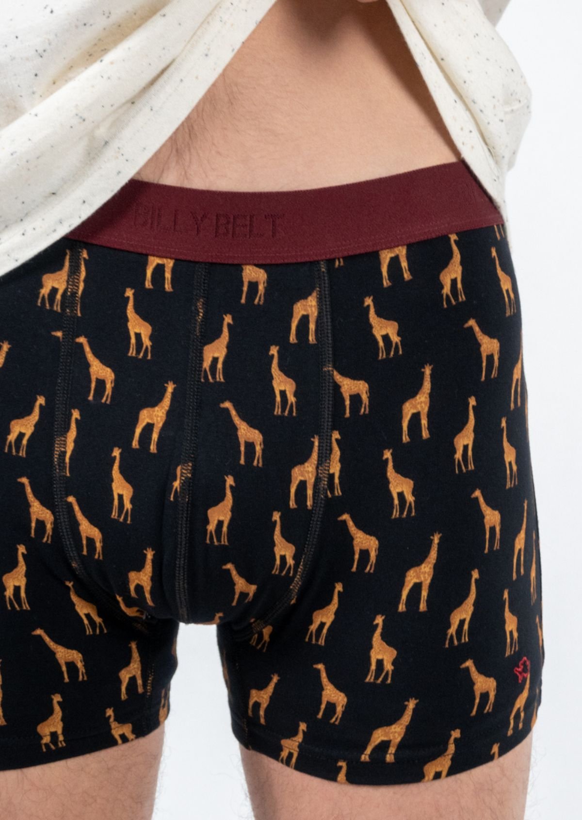 Organic cotton boxers BILLYBELT Black