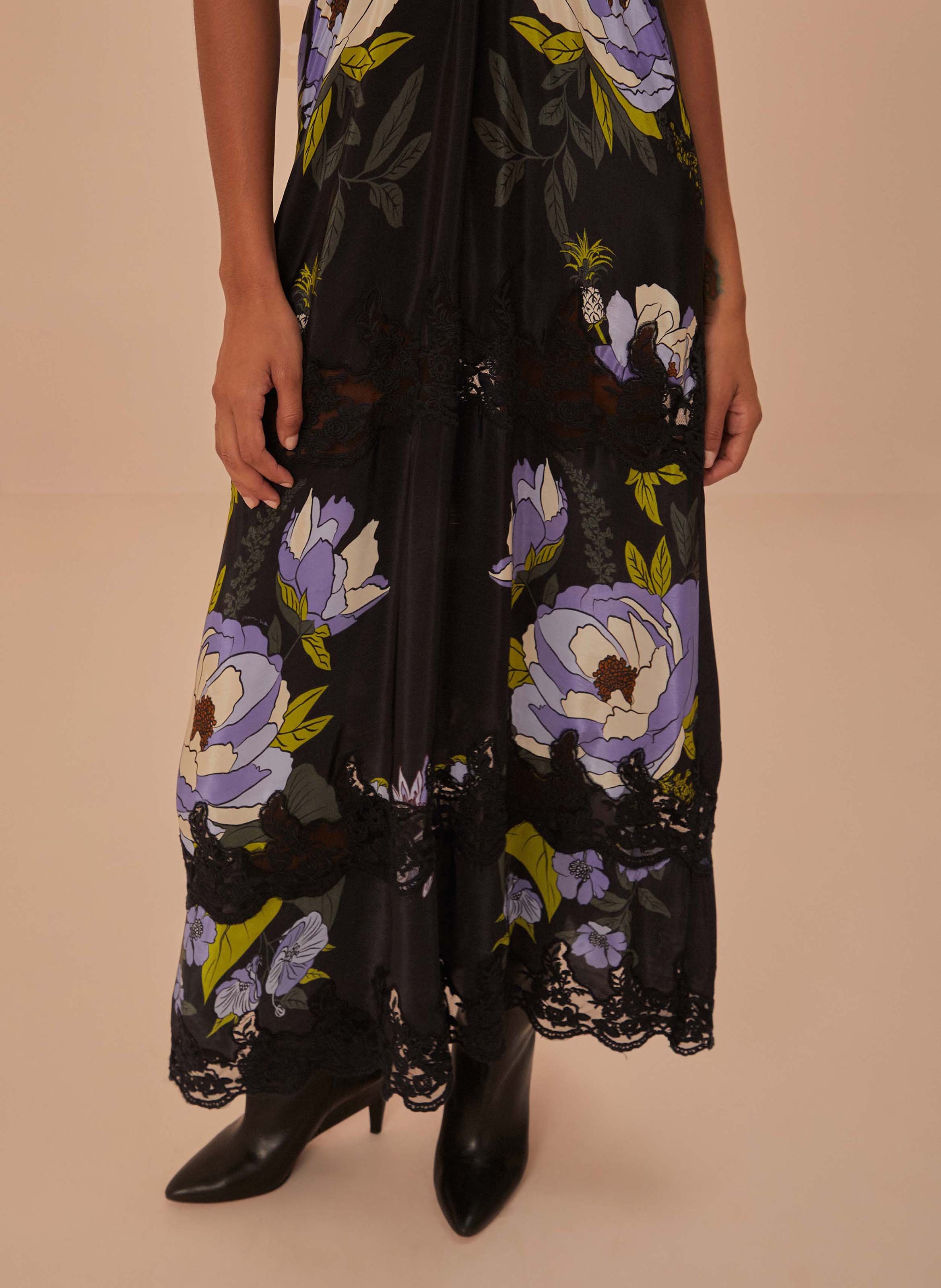 Dana long printed dress FARM RIO Black