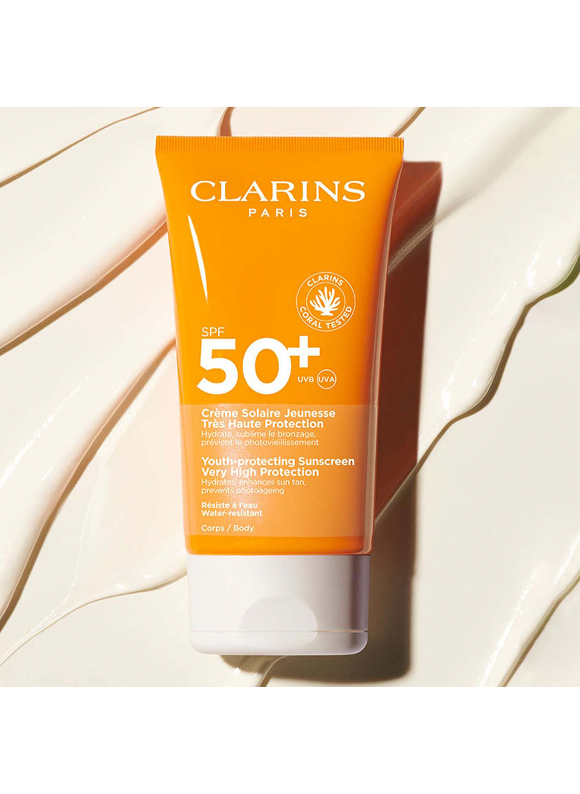 Crème Solaire Jeunesse Très Haute Protection SPF 50+ Protection solaire Corps UVA/UVB 50+ CLARINS No color