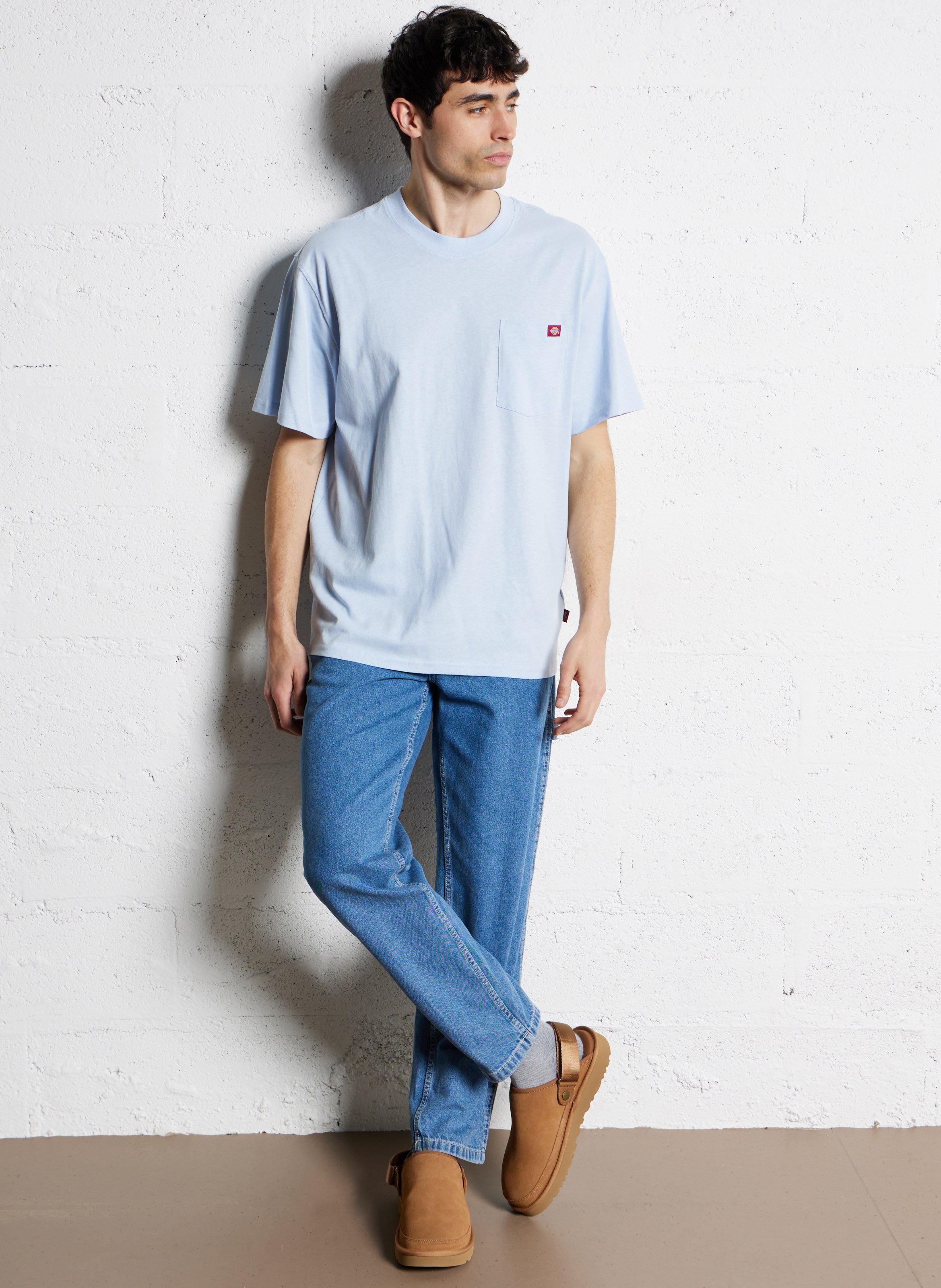 Cotton straight jeans DICKIES Blue