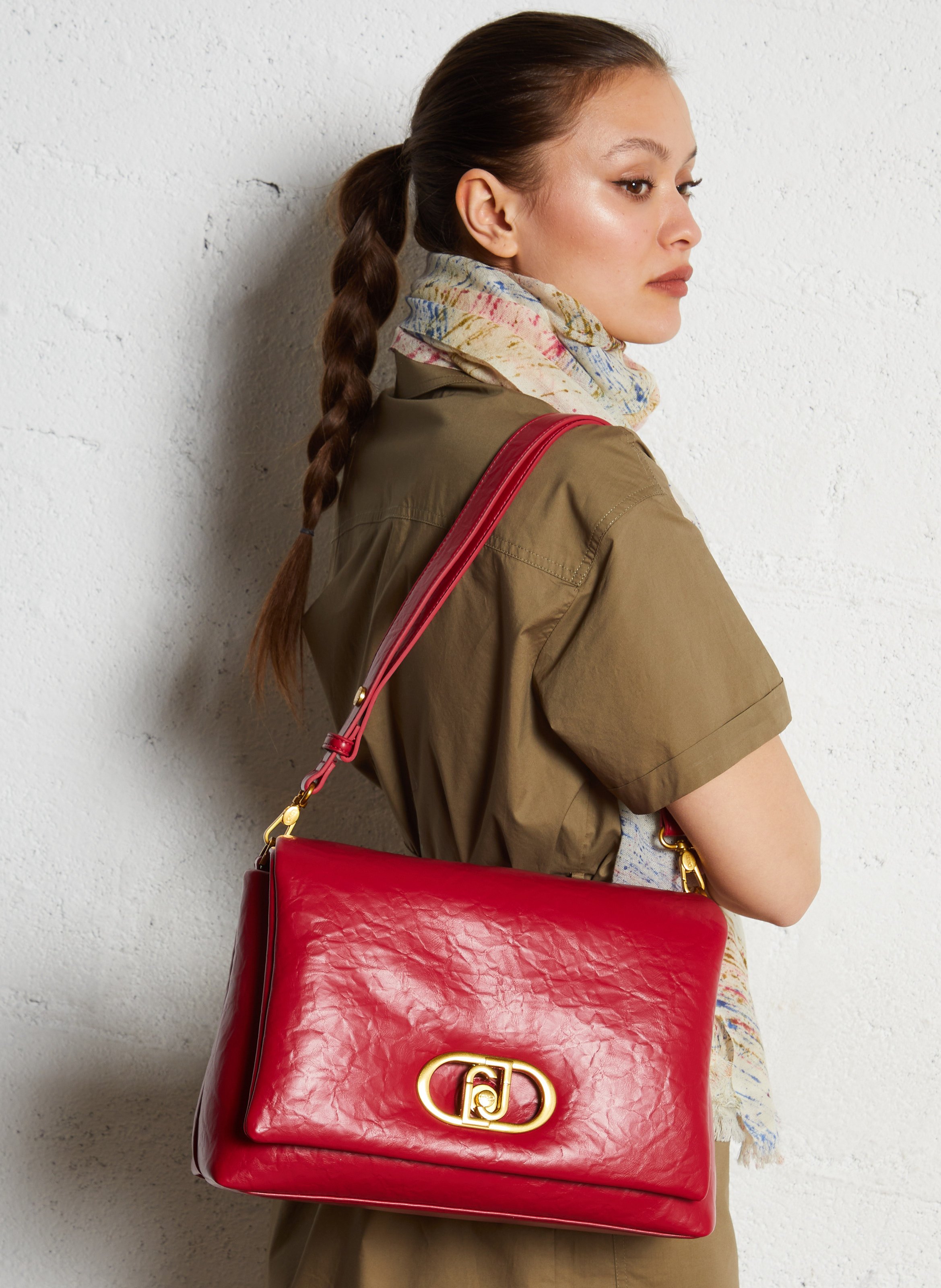 Sac porté épaule à rabat LIU JO Rose