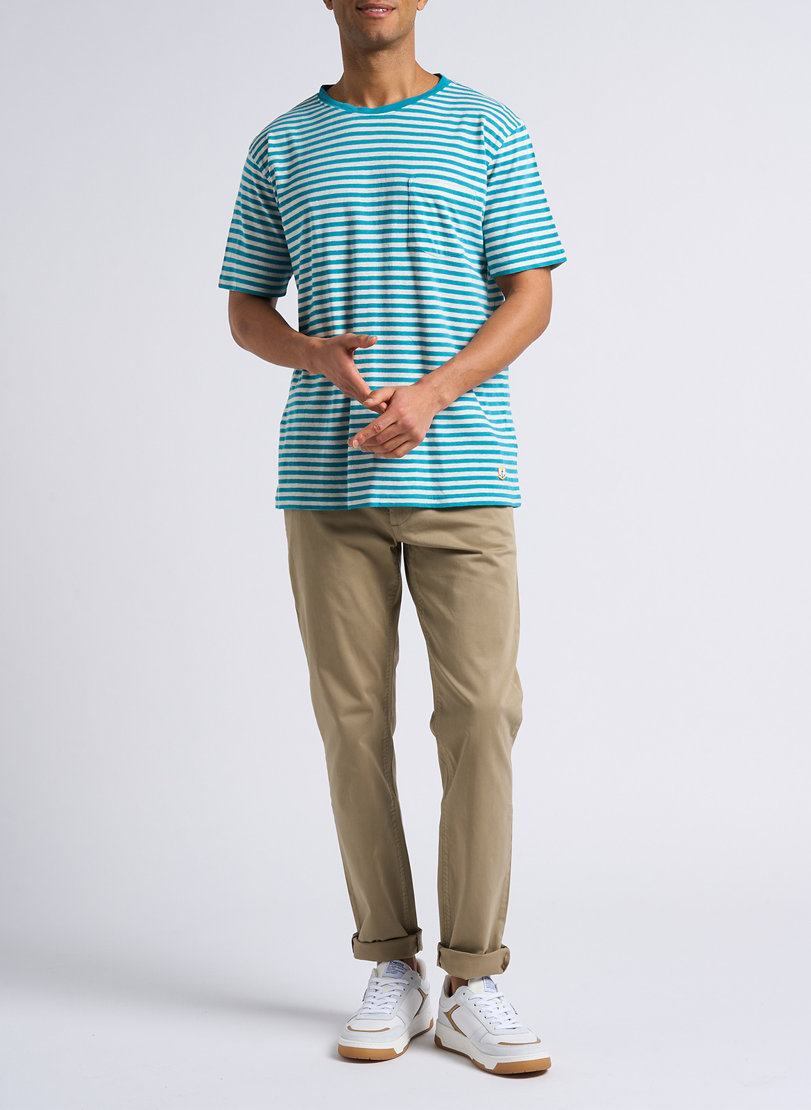 Stretch cotton chinos Brown