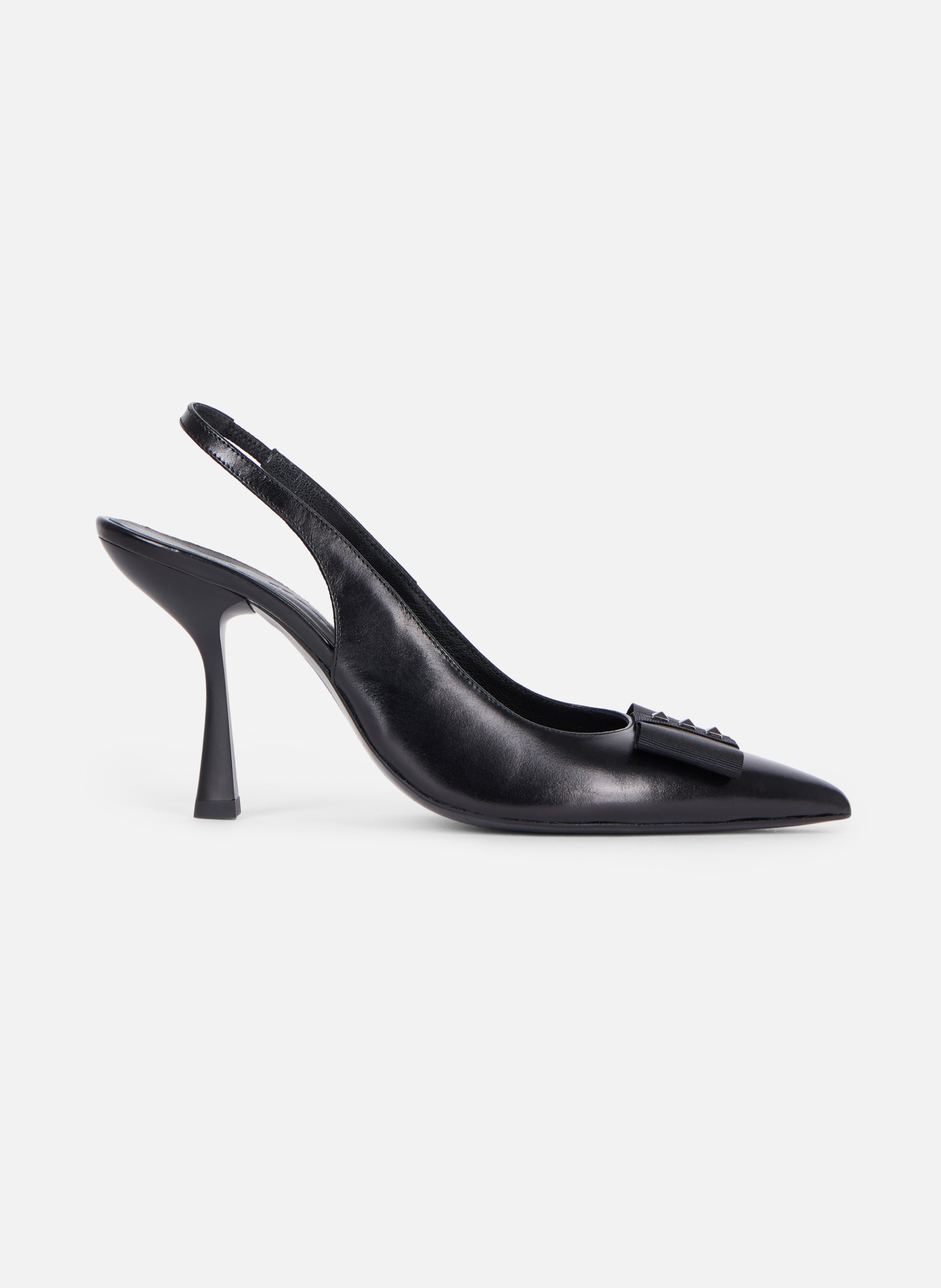 Leather slingback pumps THE KOOPLES Black