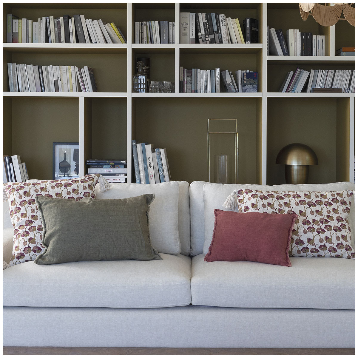 Housse de coussin BLANC D'IVOIRE Blanc