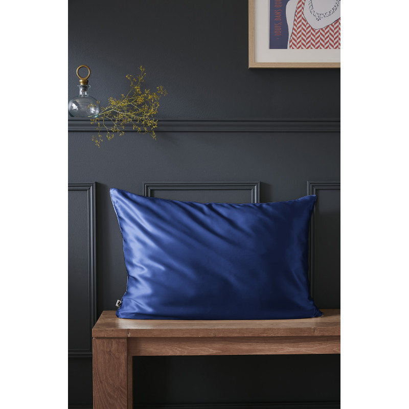 Taie d'oreiller "soanne" soie de mûrier l'effet papillon L'EFFET PAPILLON Gris