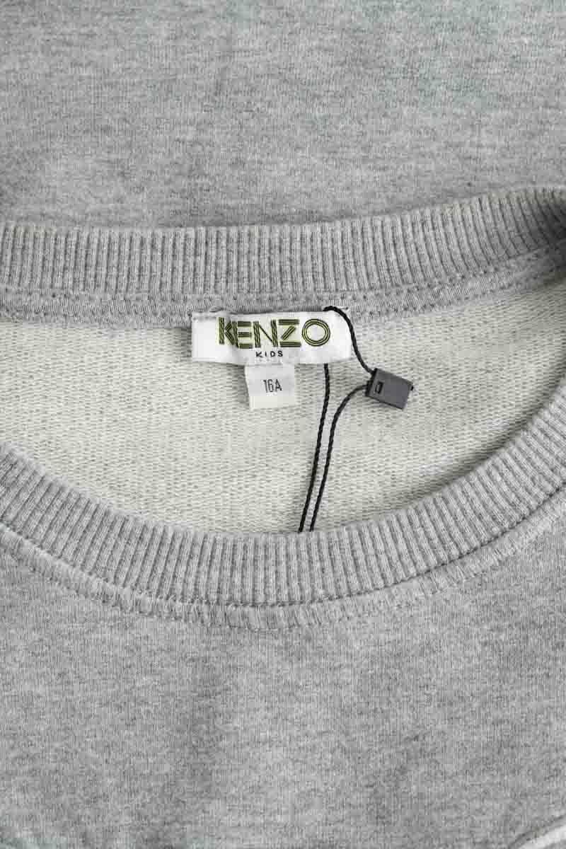 Cotton sweater KENZO - SECONDE MAIN Grey