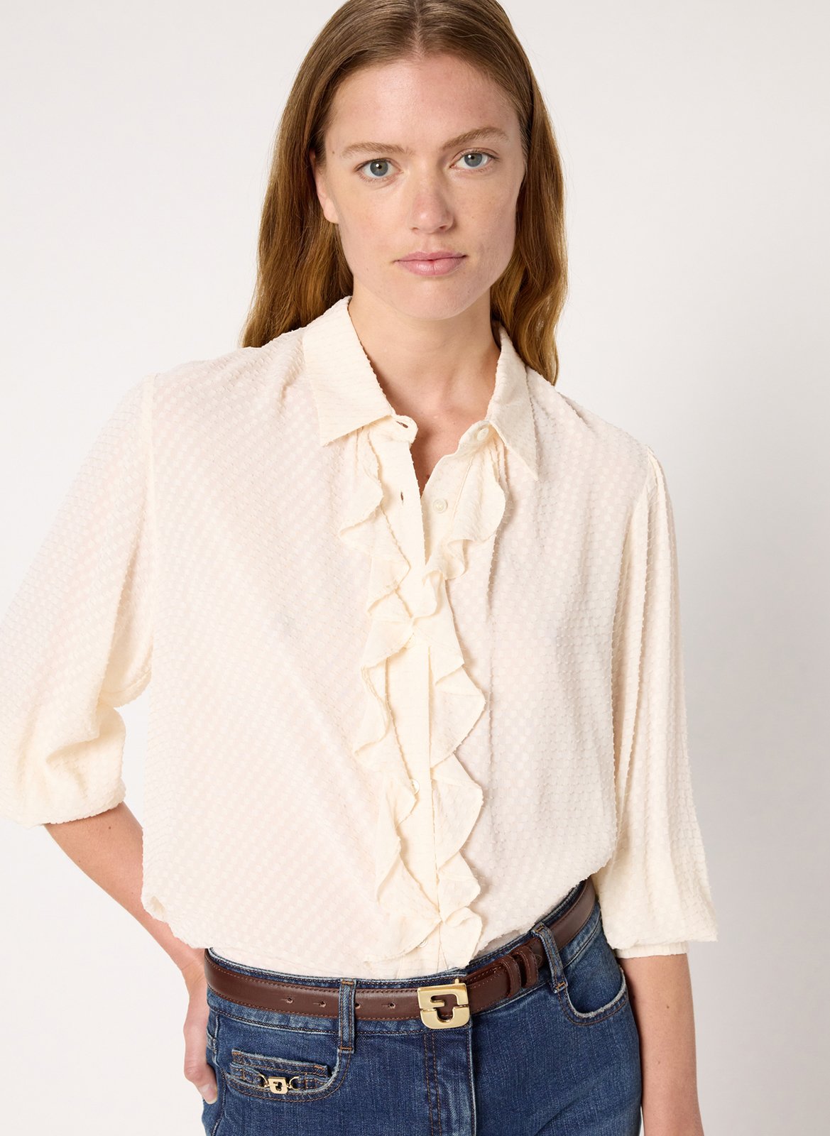 Chemise col classique  GERARD DAREL Beige