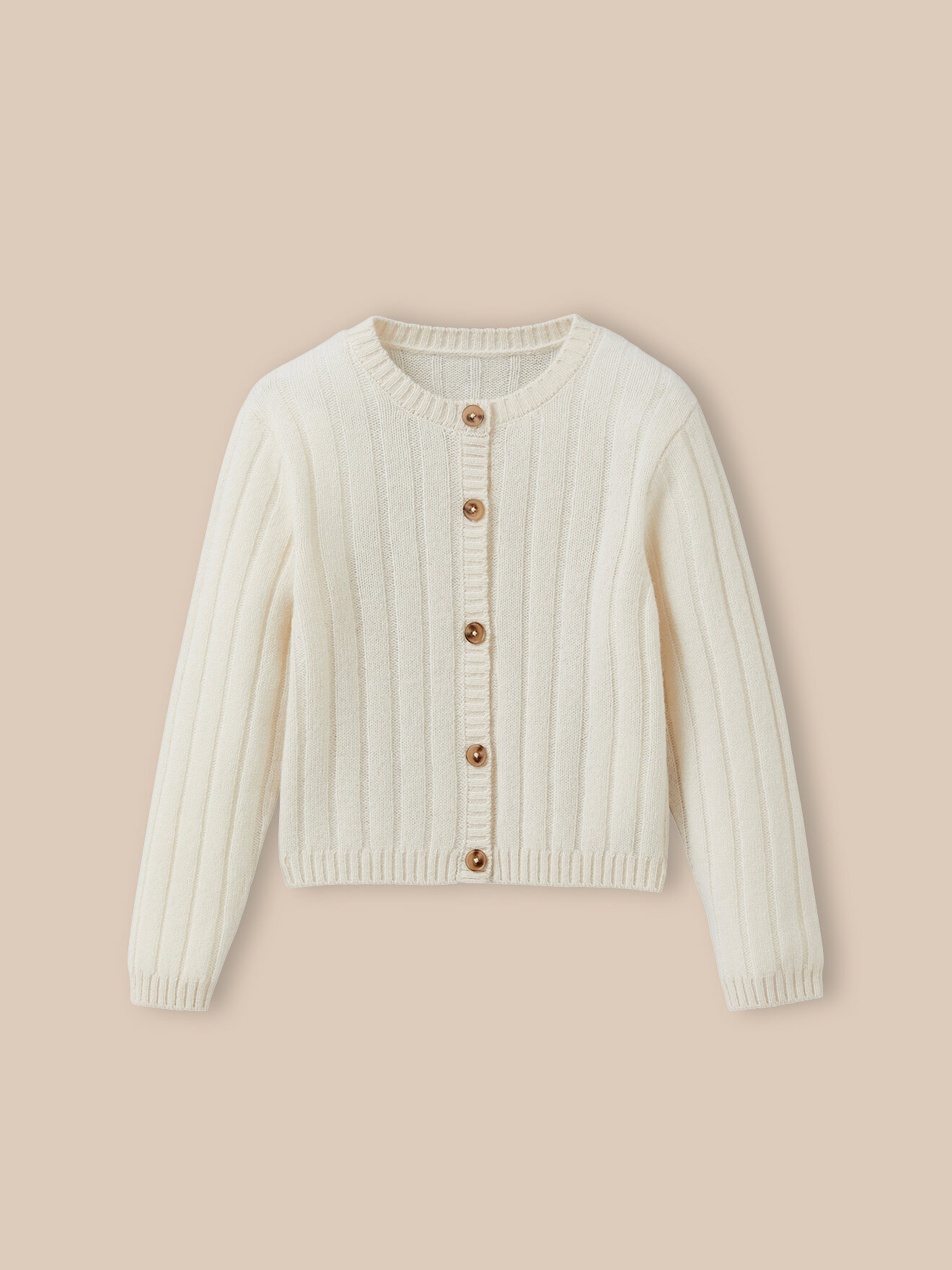 Merino wool ribbed cardigan CYRILLUS