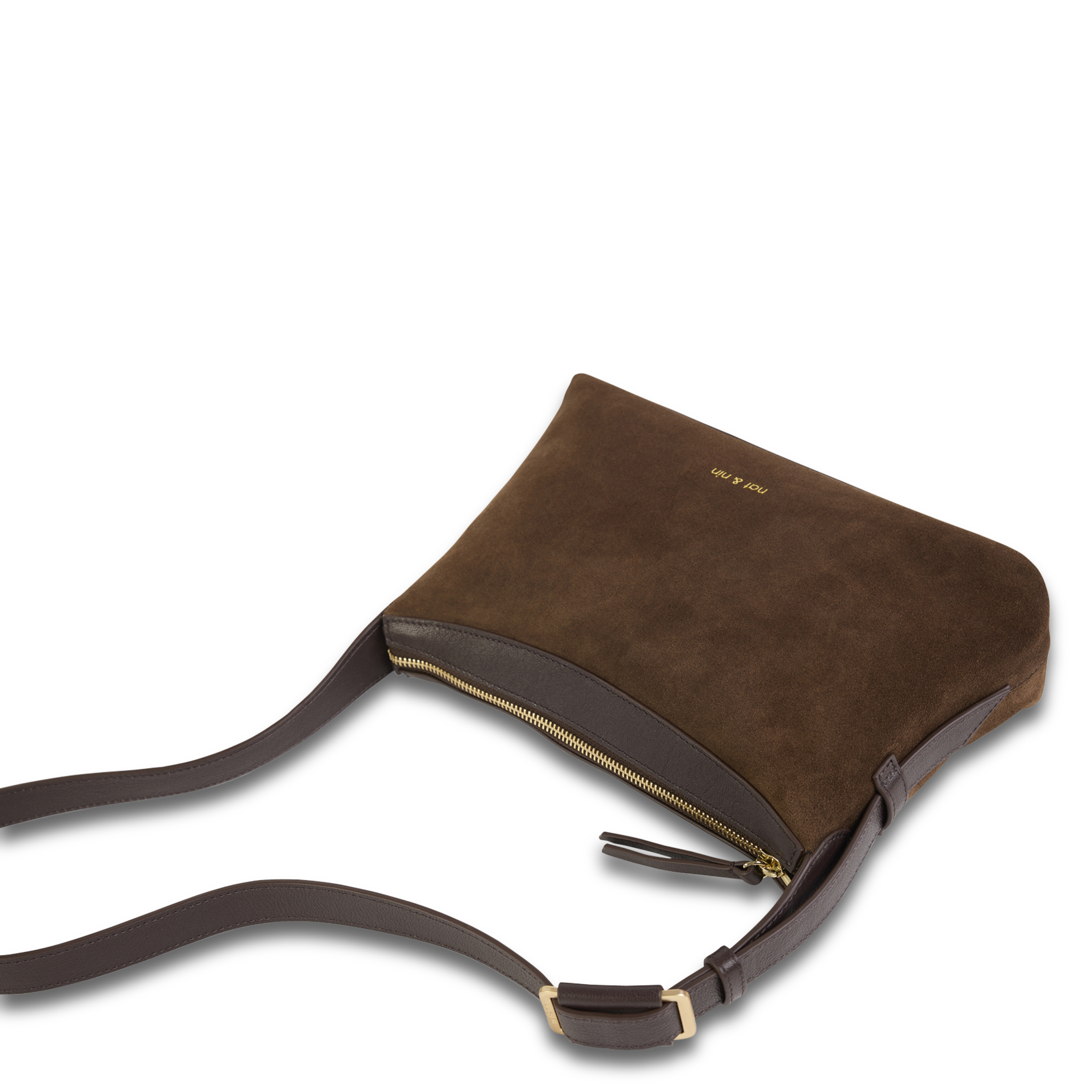 Brieftasche aus Leder NAT & NIN Braun