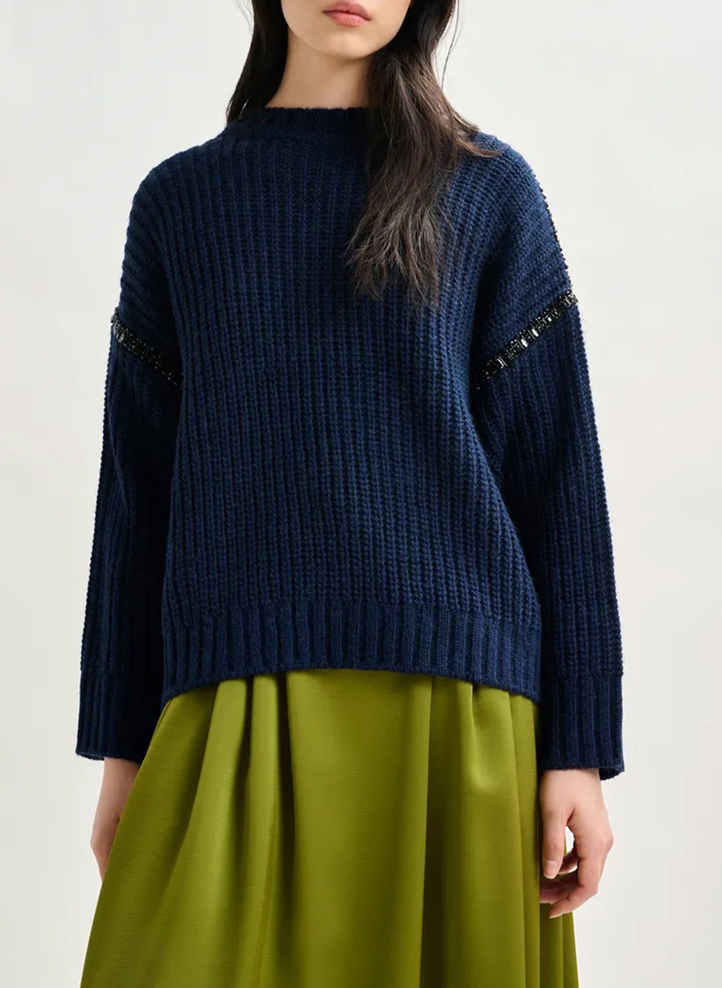 Pull oversize à col amovible ESSENTIEL ANTWERP Bleu