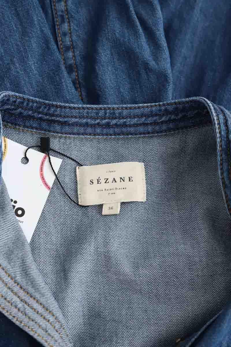 Cotton shirt SEZANE - Seconde main Blue