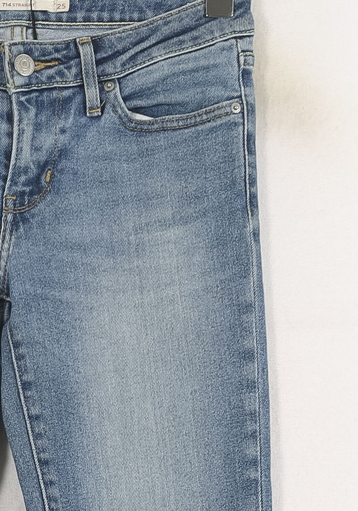 Cropped slim jeans with studs LEVI'S - Seconde main Blue