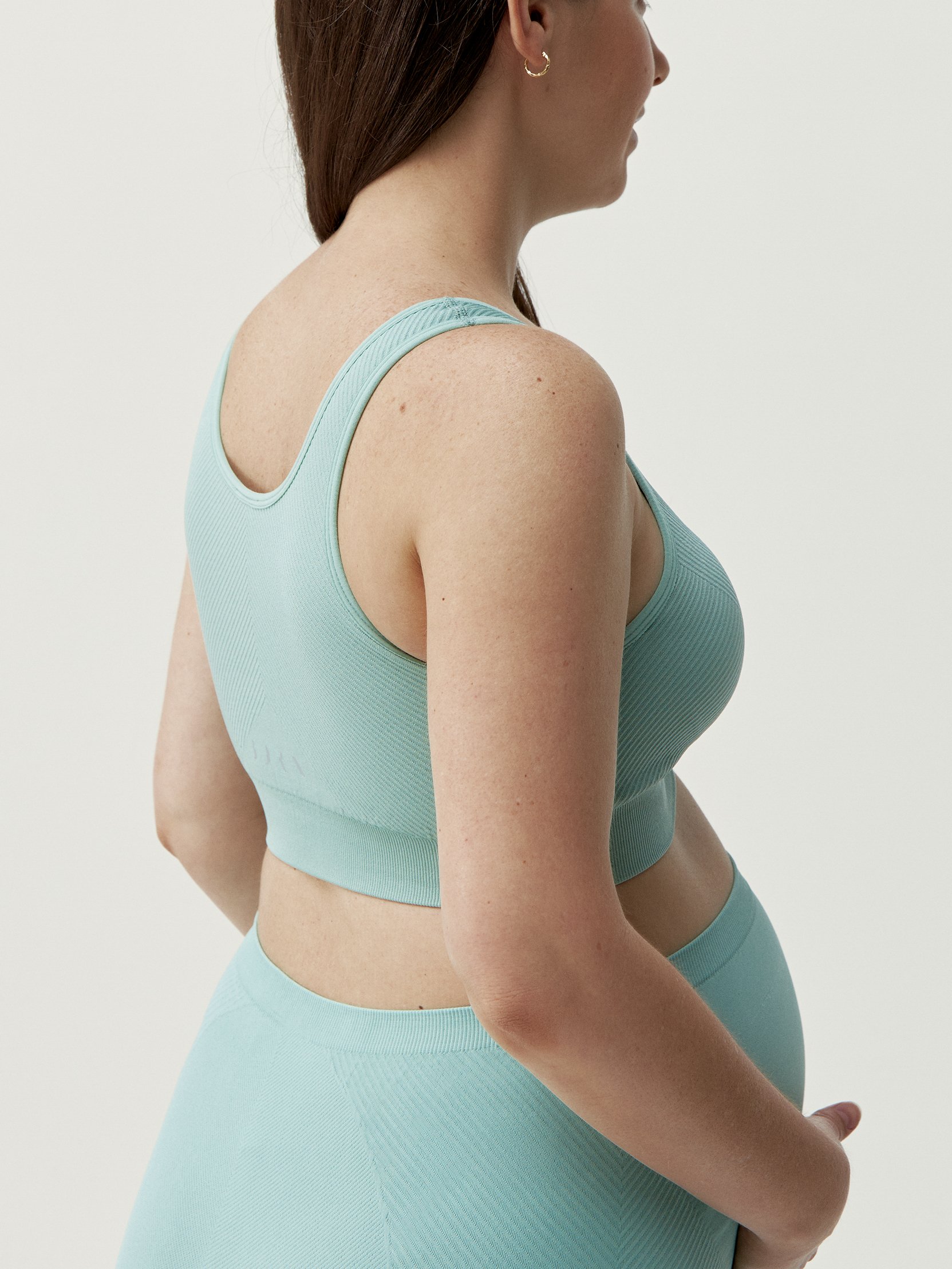 Seamless high support sports bra Green