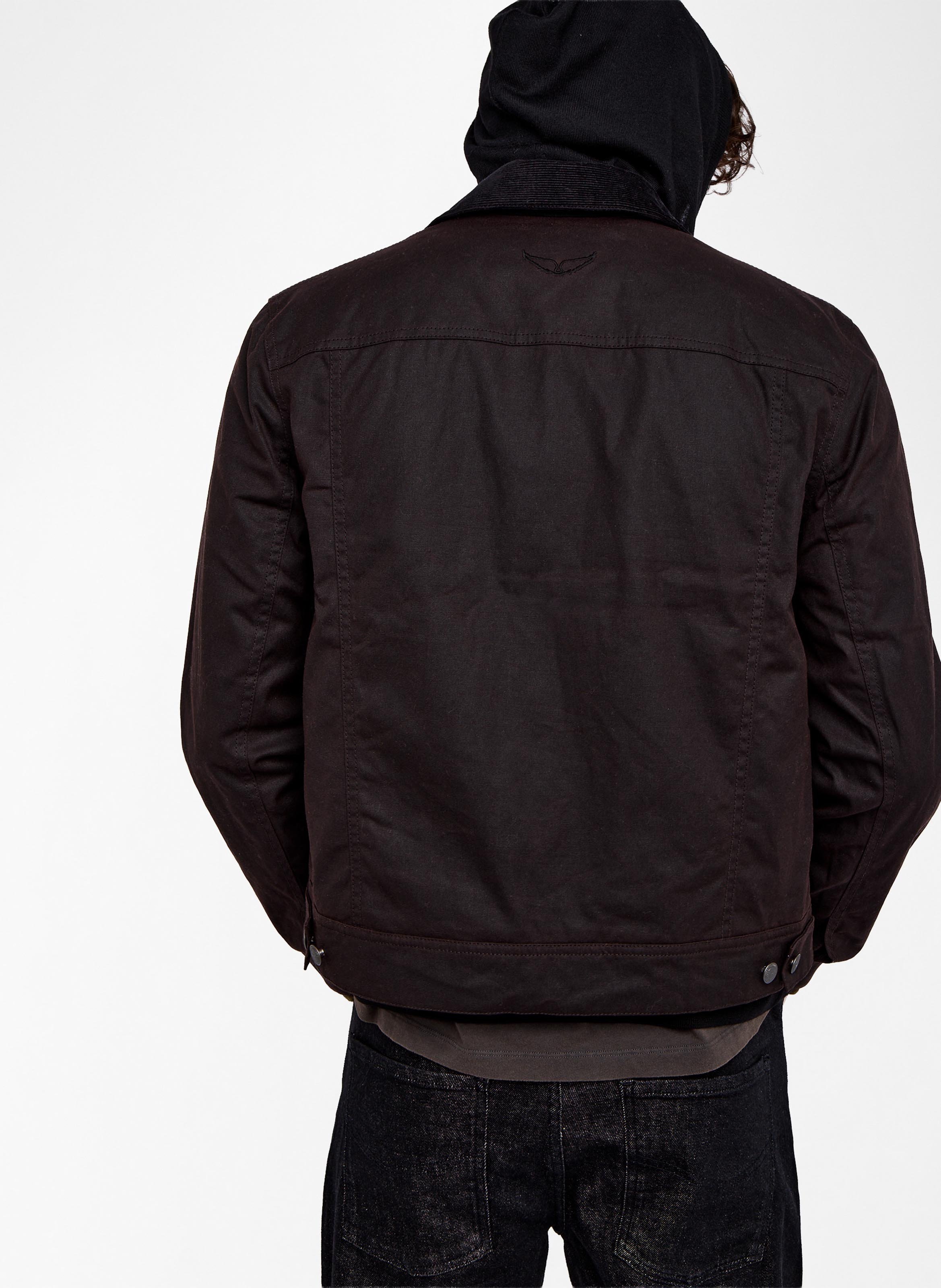 Cotton jacket with classic collar ZADIG&VOLTAIRE Brown