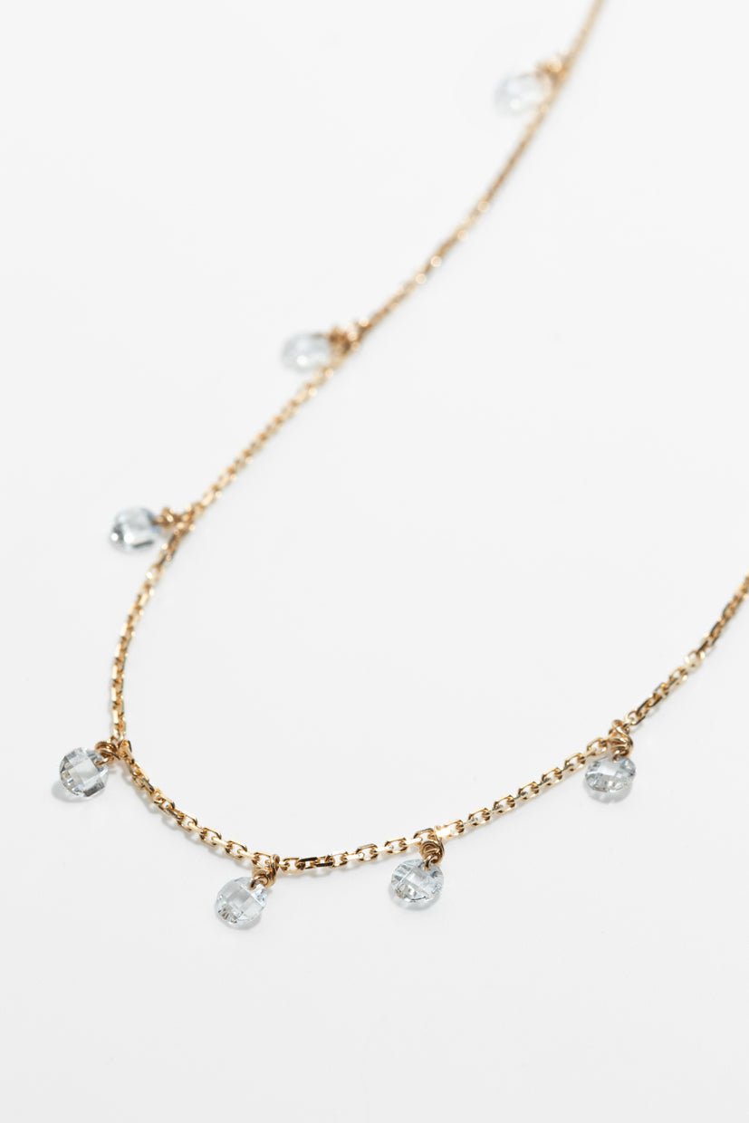 Eloïse gold necklace 750 - white diamond YAY Golden
