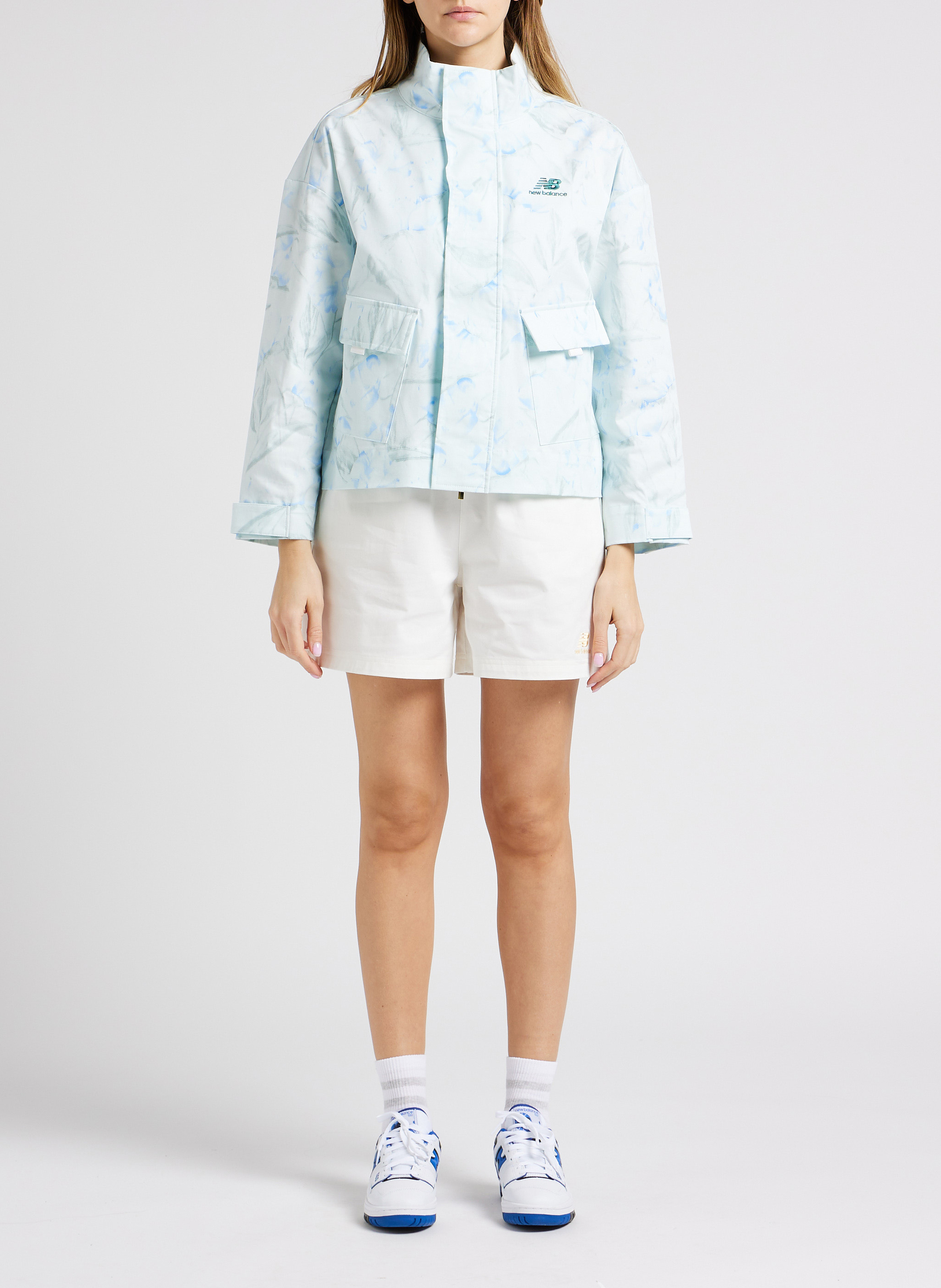 Recht short | katoenblend NEW BALANCE Wit