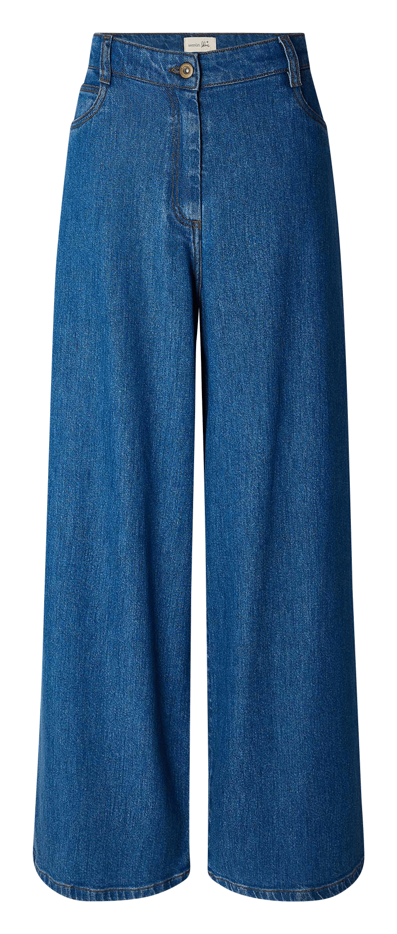 Jean ample taille haute uni SESSUN Bleu