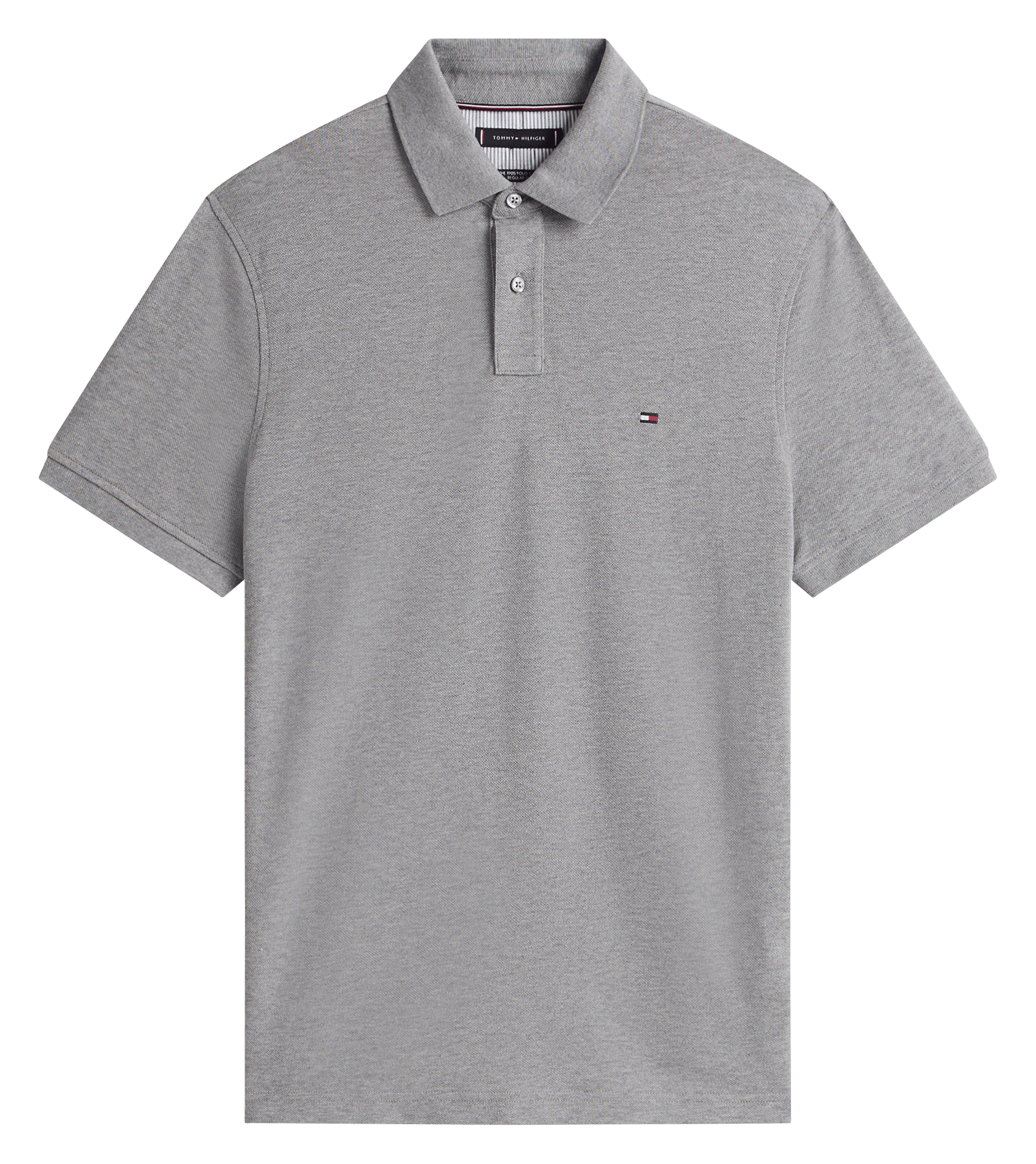 Polo regular-fit en coton biologique mélangé  Medium grey heather