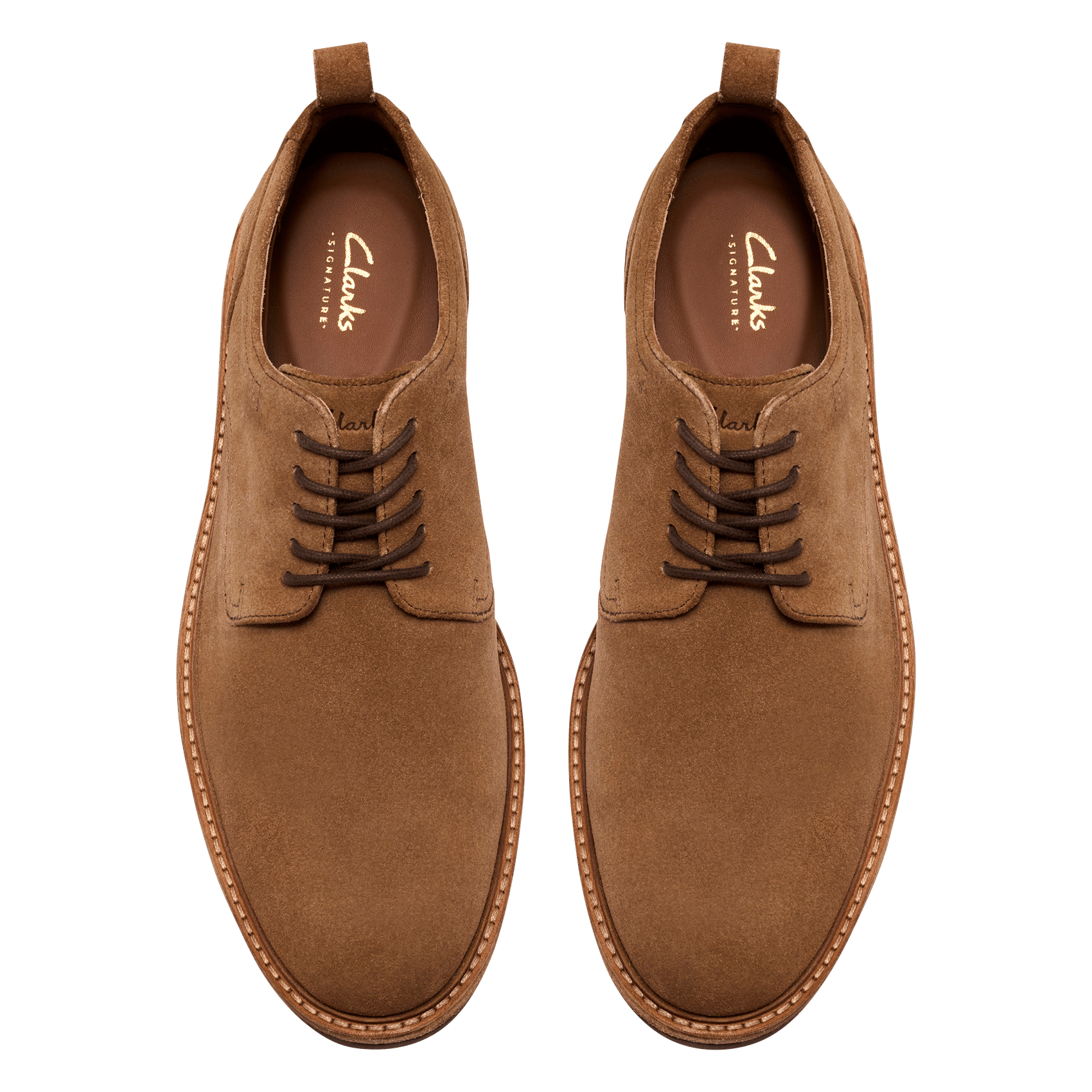 Suède leren schoenen CLARKS Bruin