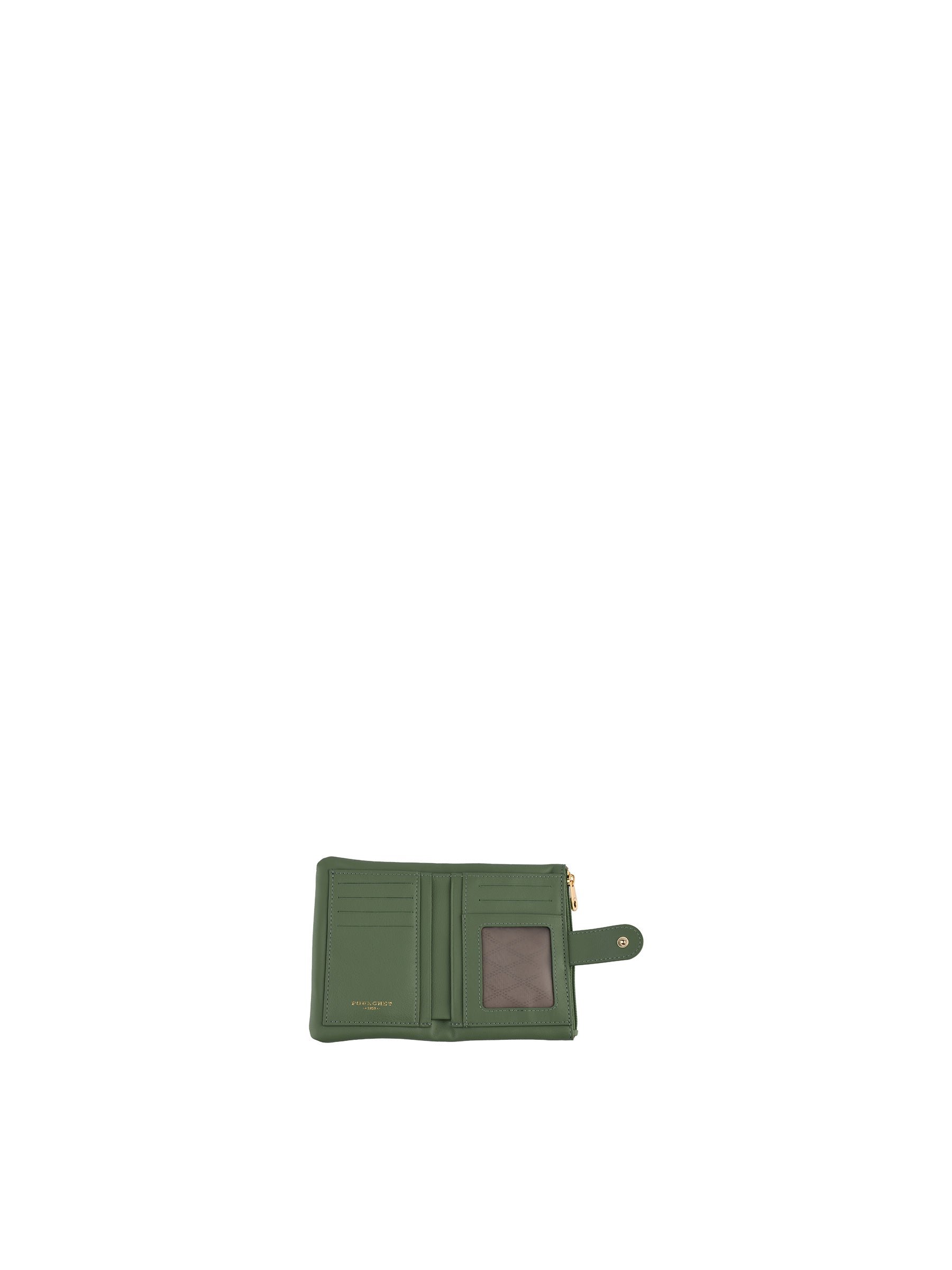 Calfskin leather coin purse POURCHET Green
