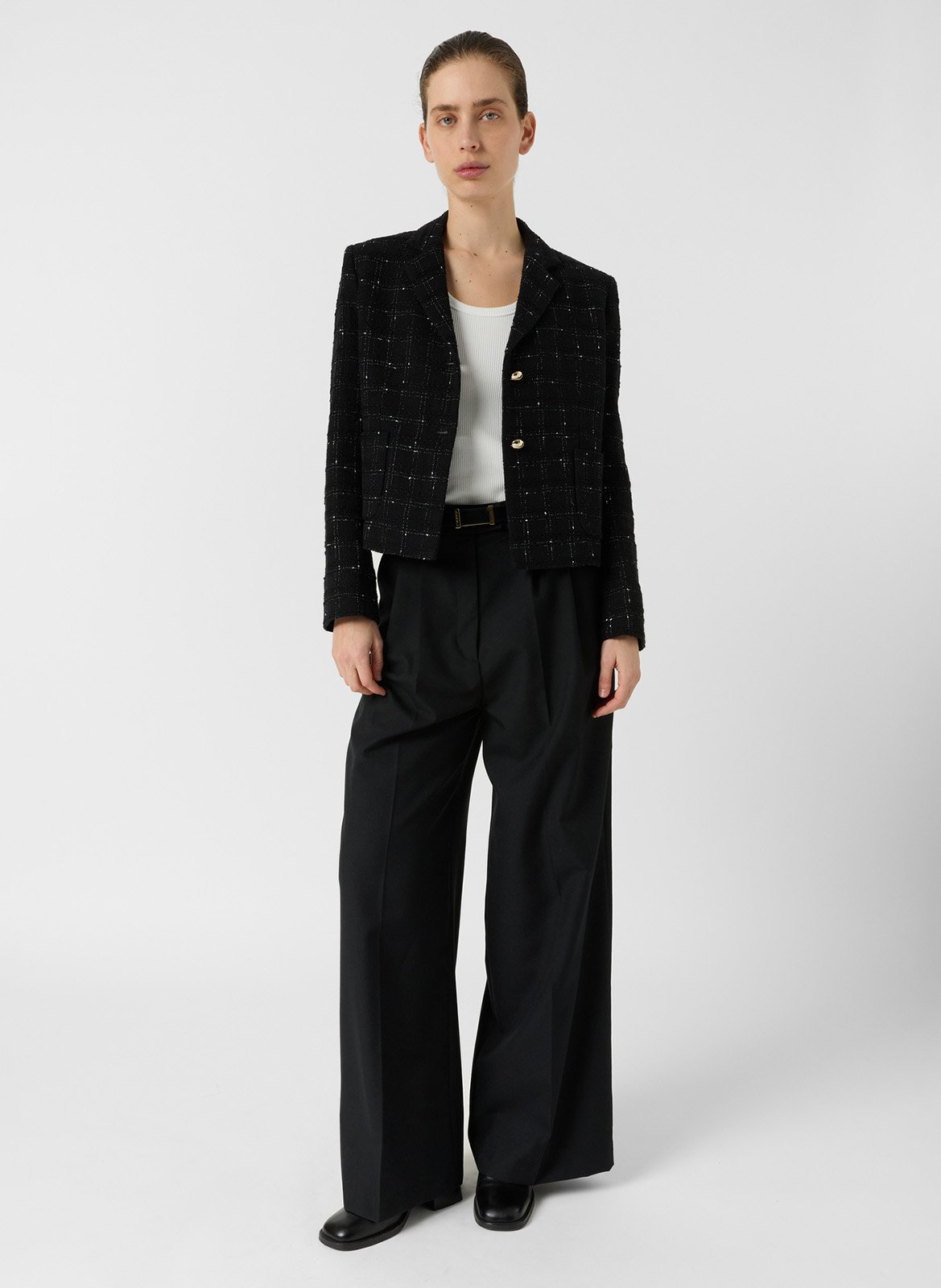 Taillierte Blazerjacke aus Baumwollmischung GERARD DAREL Schwarz