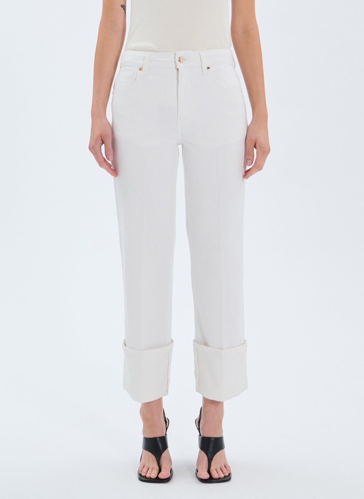 Rechte jeans - katoenblend ZAPA Wit