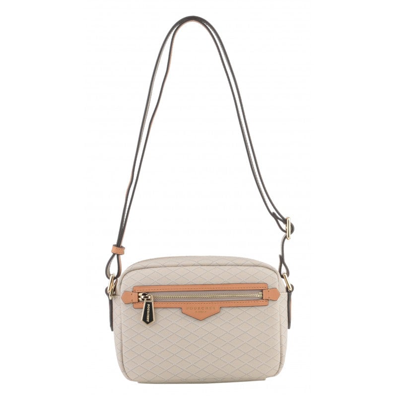 Leather bag WAVES Taupe
