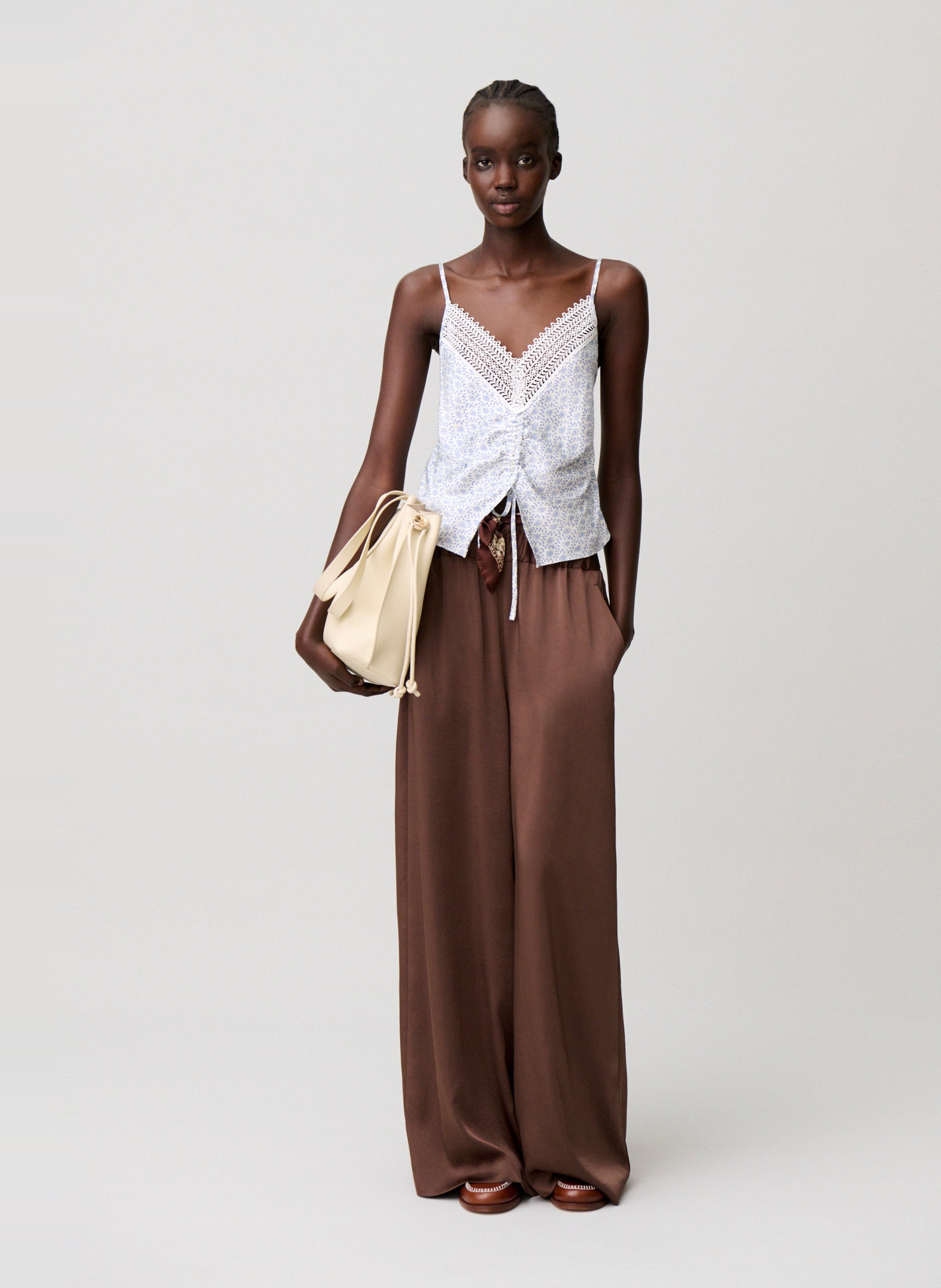 Printed strappy top CLAUDIE PIERLOT Multicolored