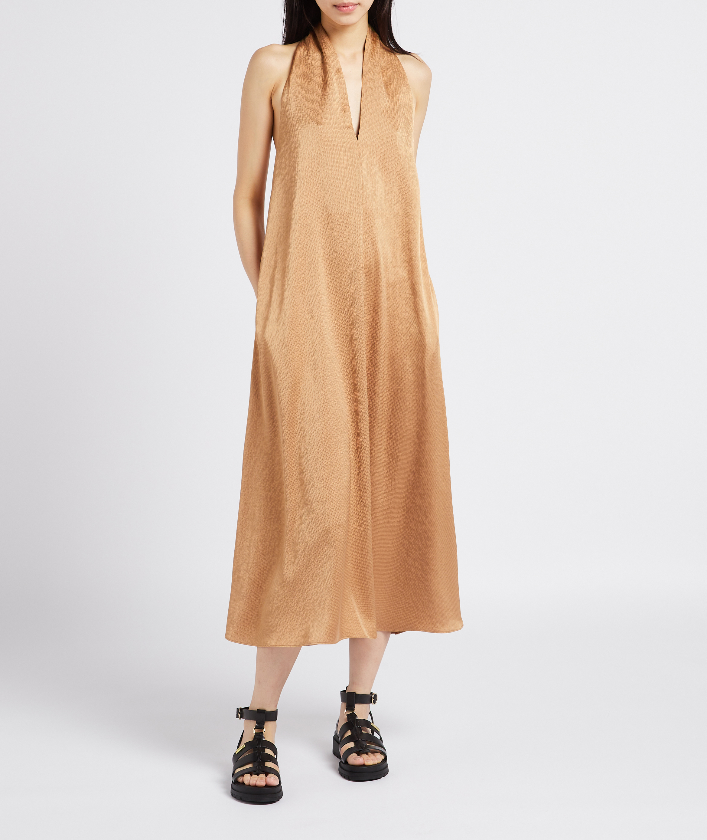 Sandales à talons en cuir LES TROPEZIENNES PAR M.BELARBI Noir