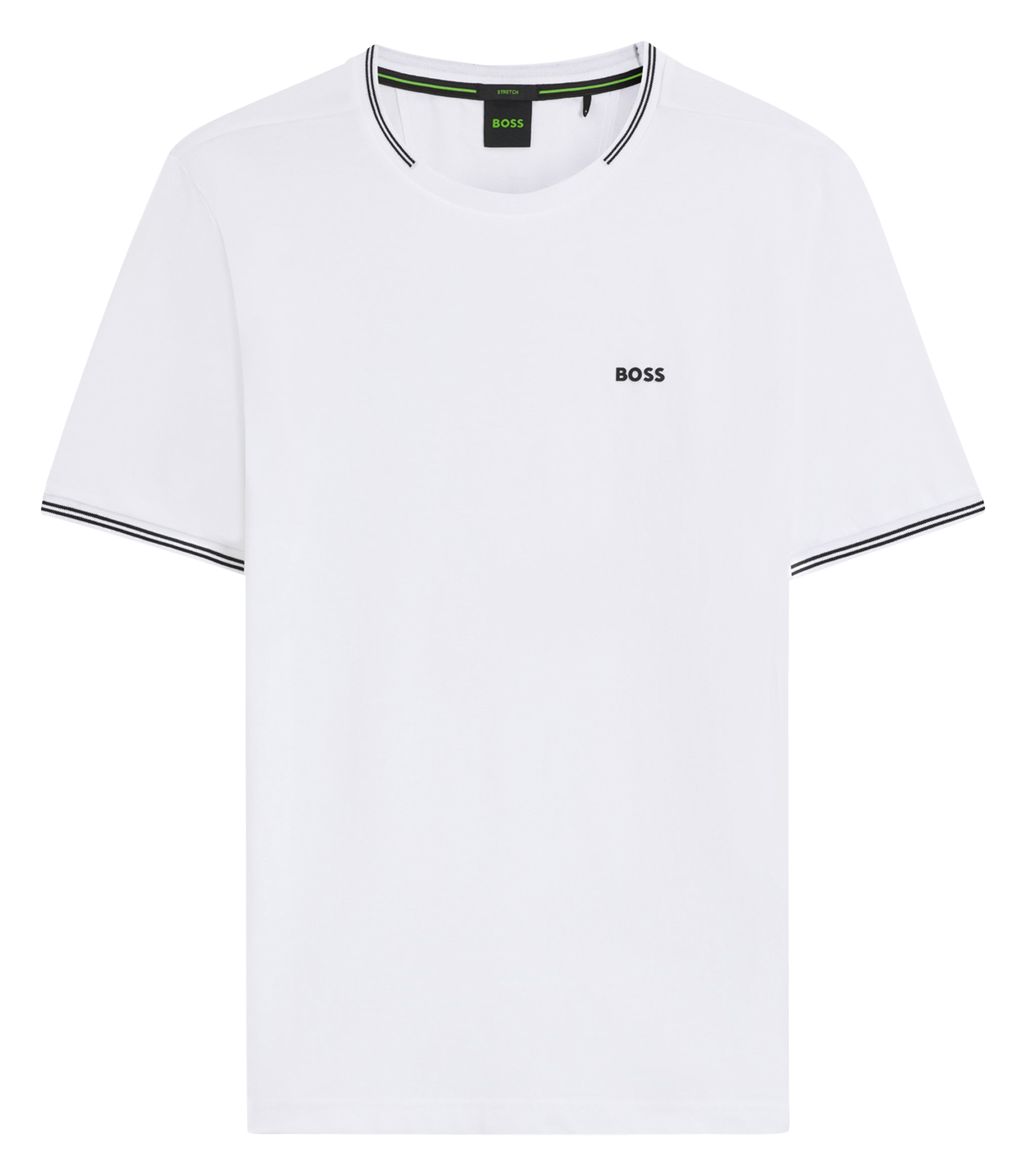 Basic cotton-mix T-shirt BOSS White