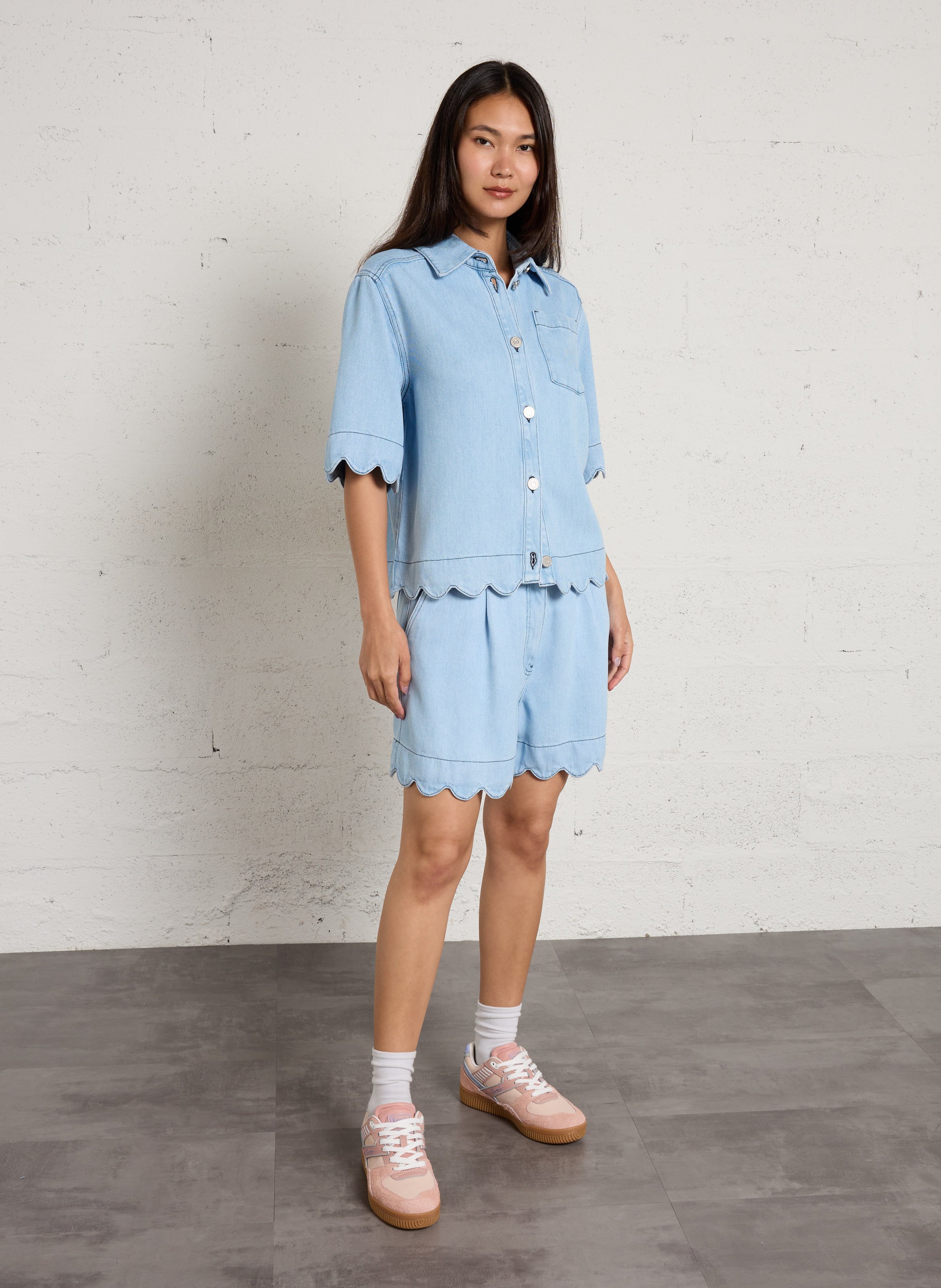 Straight shirt STELLA NOVA Blue