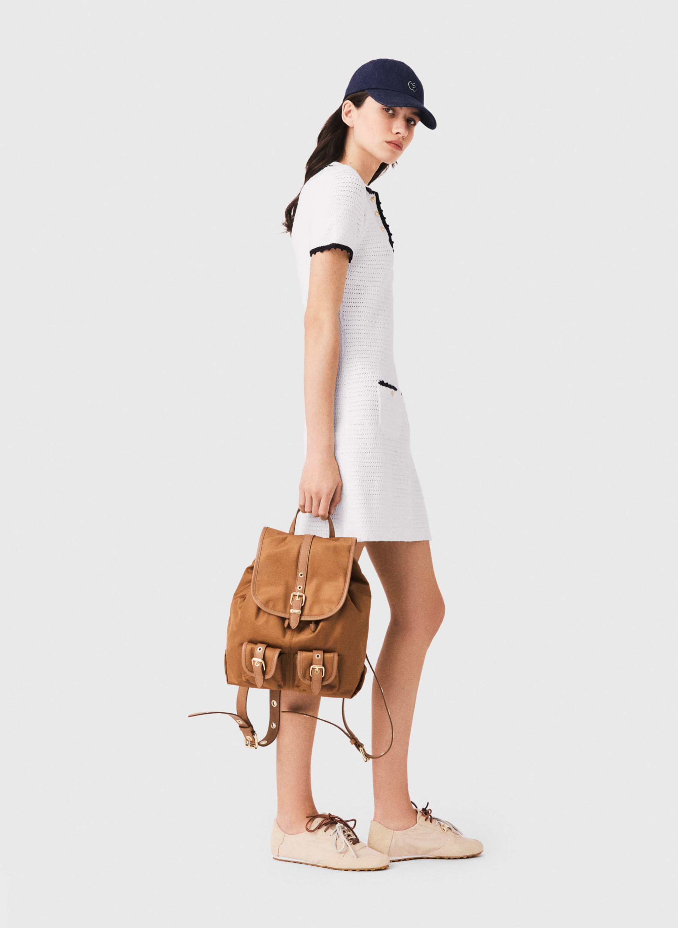 Robe courte ajustée MAJE Blanc