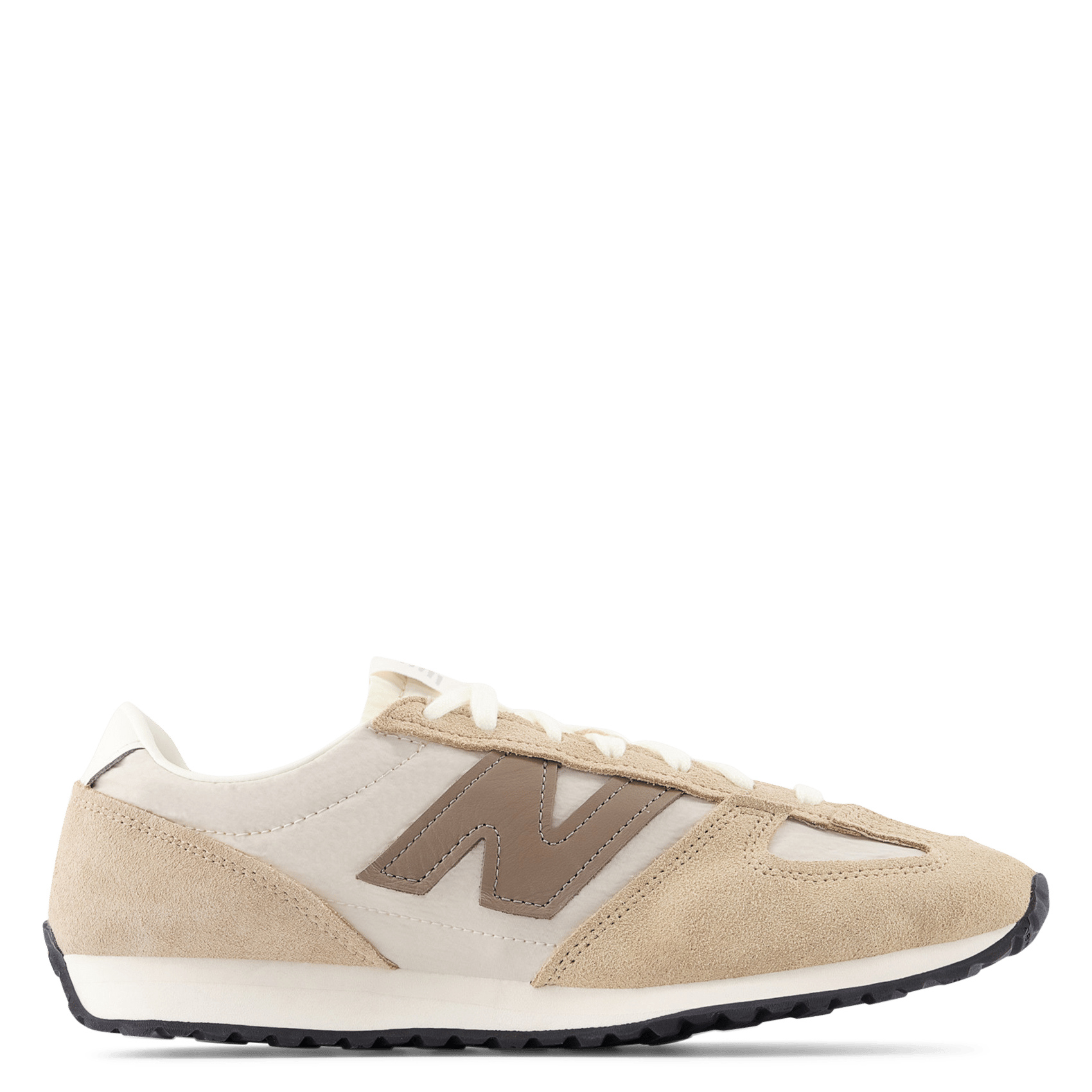 Baskets basses en cuir mélangé NEW BALANCE Beige