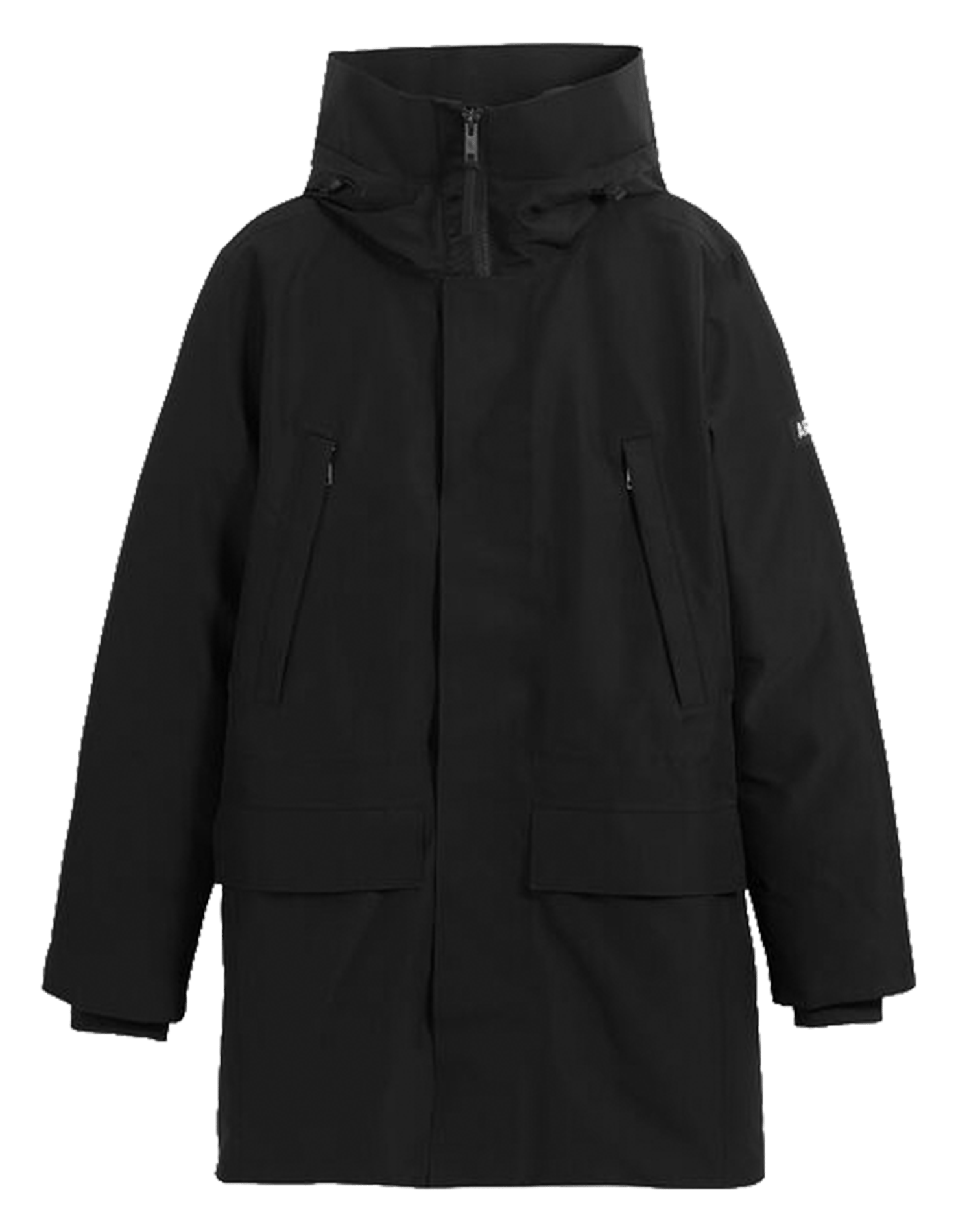 Parka mi-longue à capuche AIGLE Noir