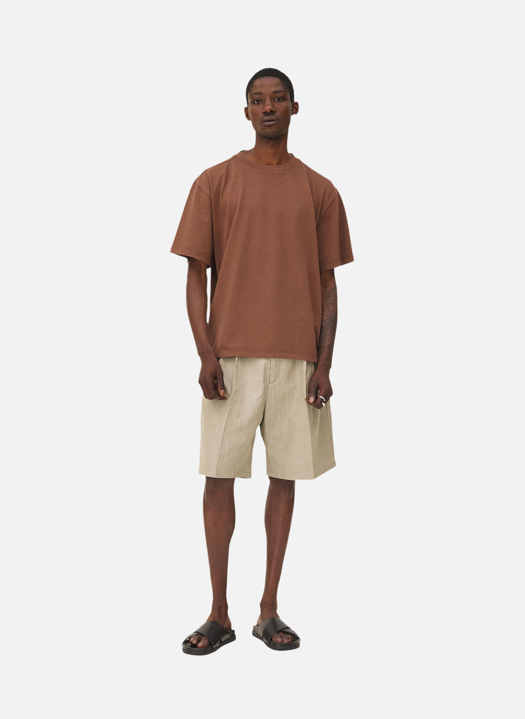Oversized t-shirt GUMI MOCHA Noyoco Brown