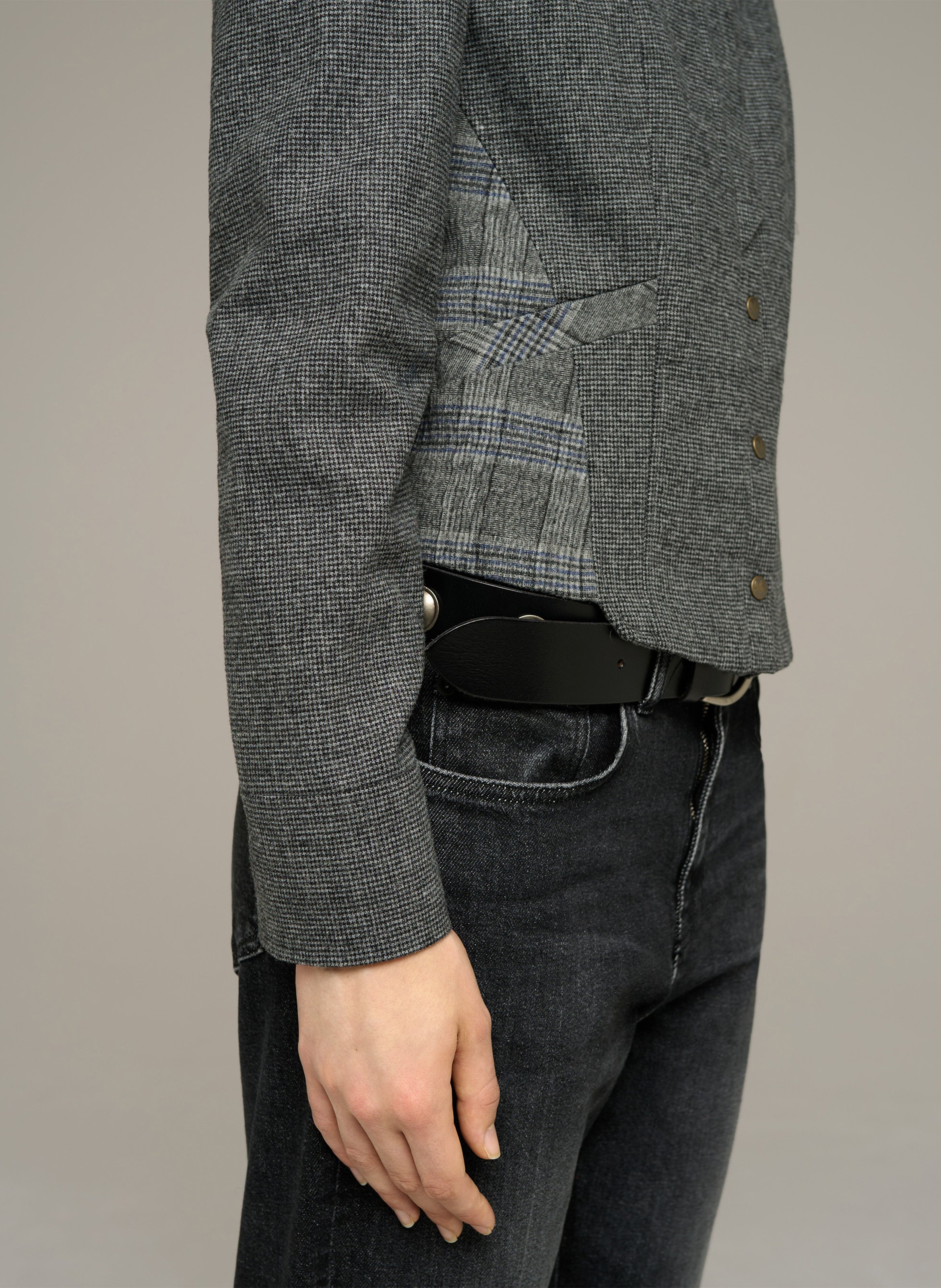 Kurze bedruckte Jacke COTELAC Grau