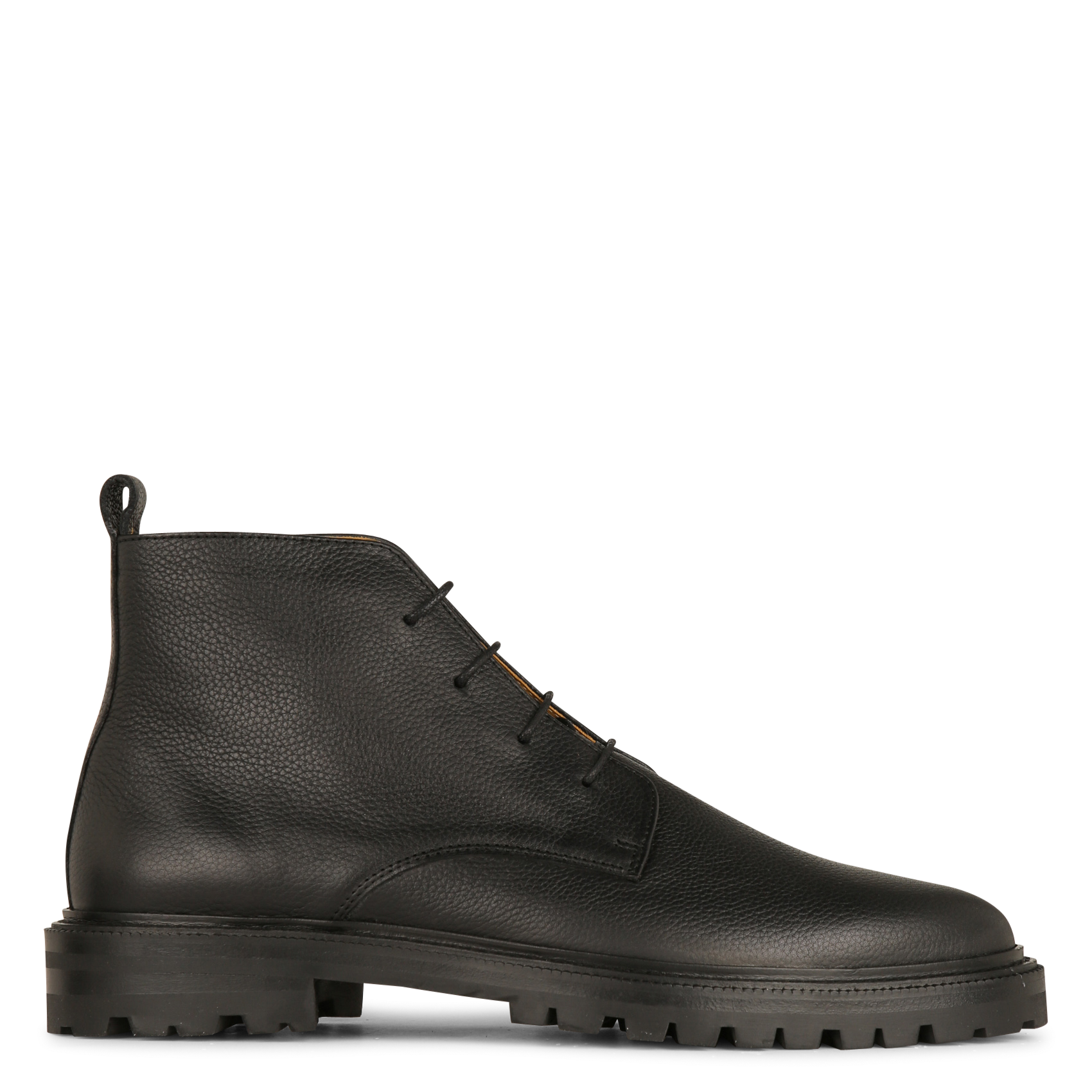 Boots en cuir gariné BOBBIES Noir