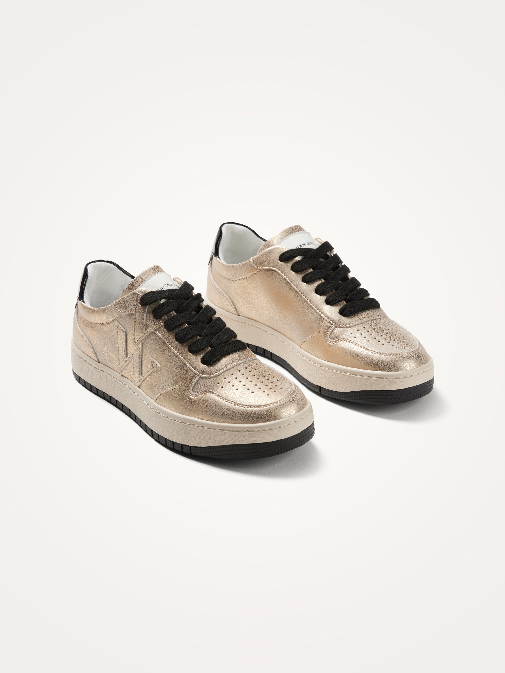 Monogram thick sole sneakers VANESSA WU Golden