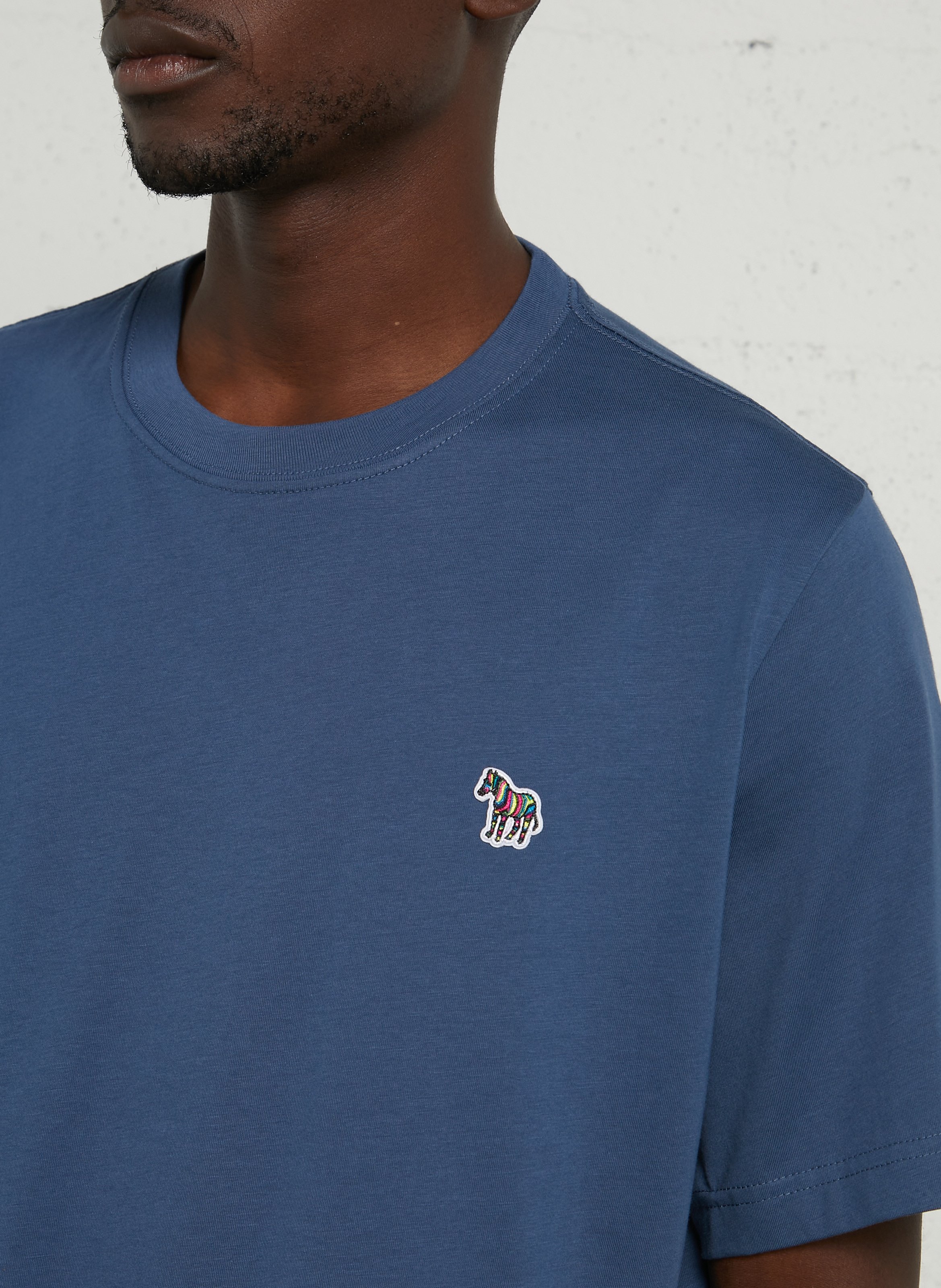 Round-neck organic cotton T-shirt PAUL SMITH Blue
