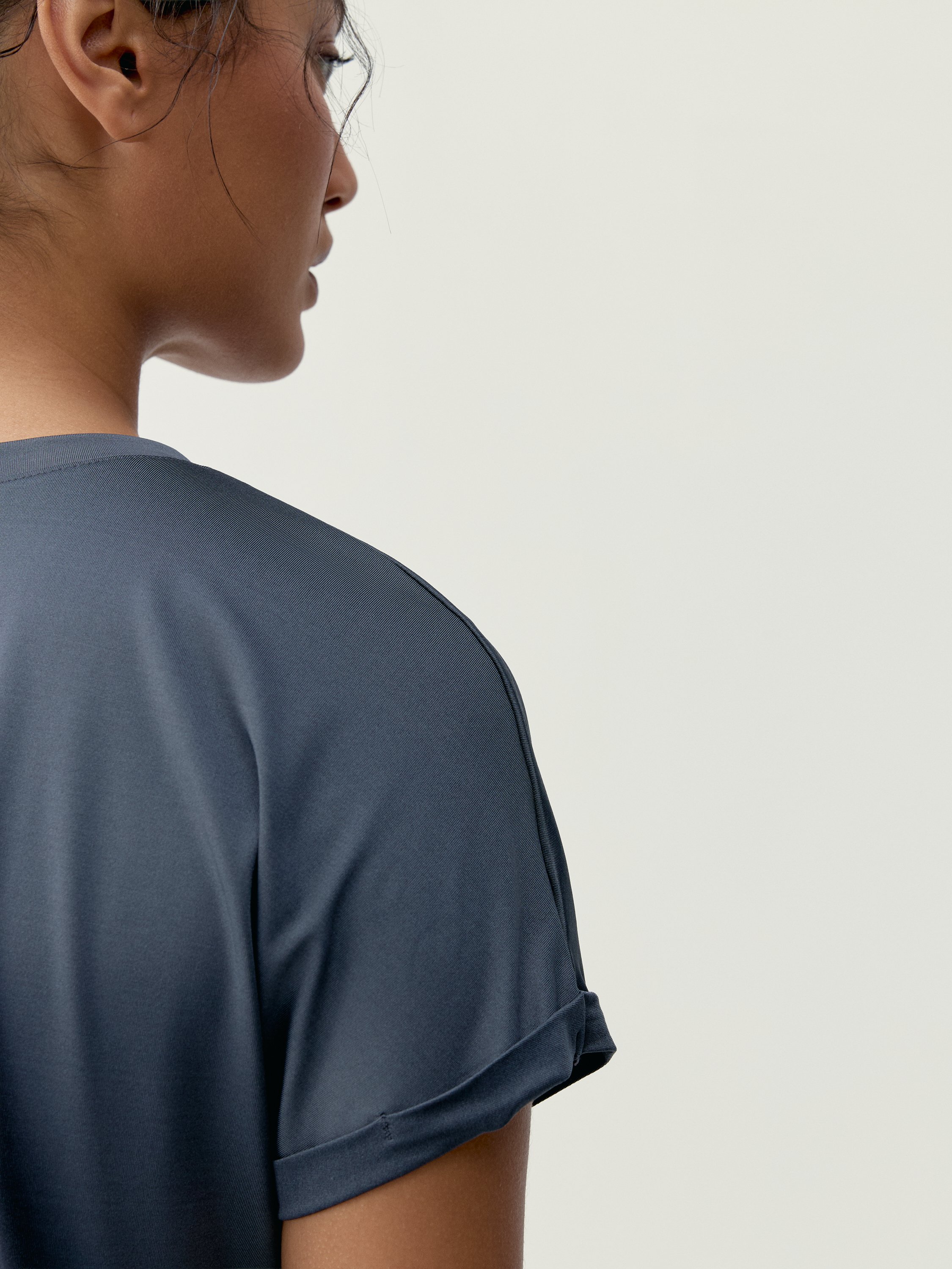 Short-sleeved azami t-shirt BORN Blue