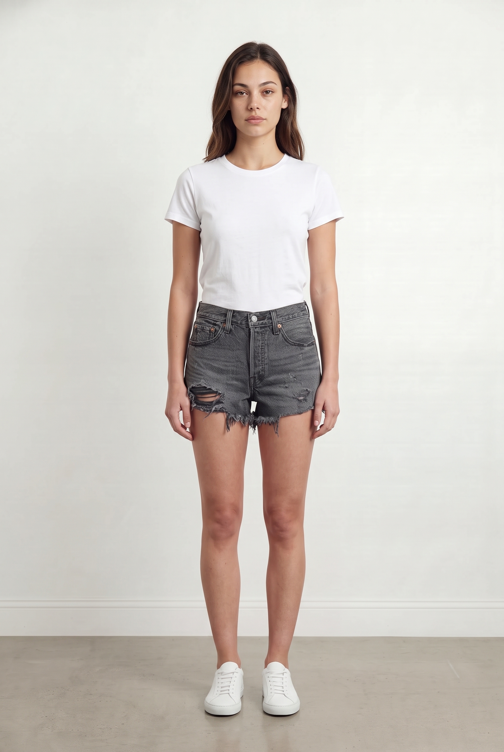 Denim shorts LEVI'S - Seconde main Grey