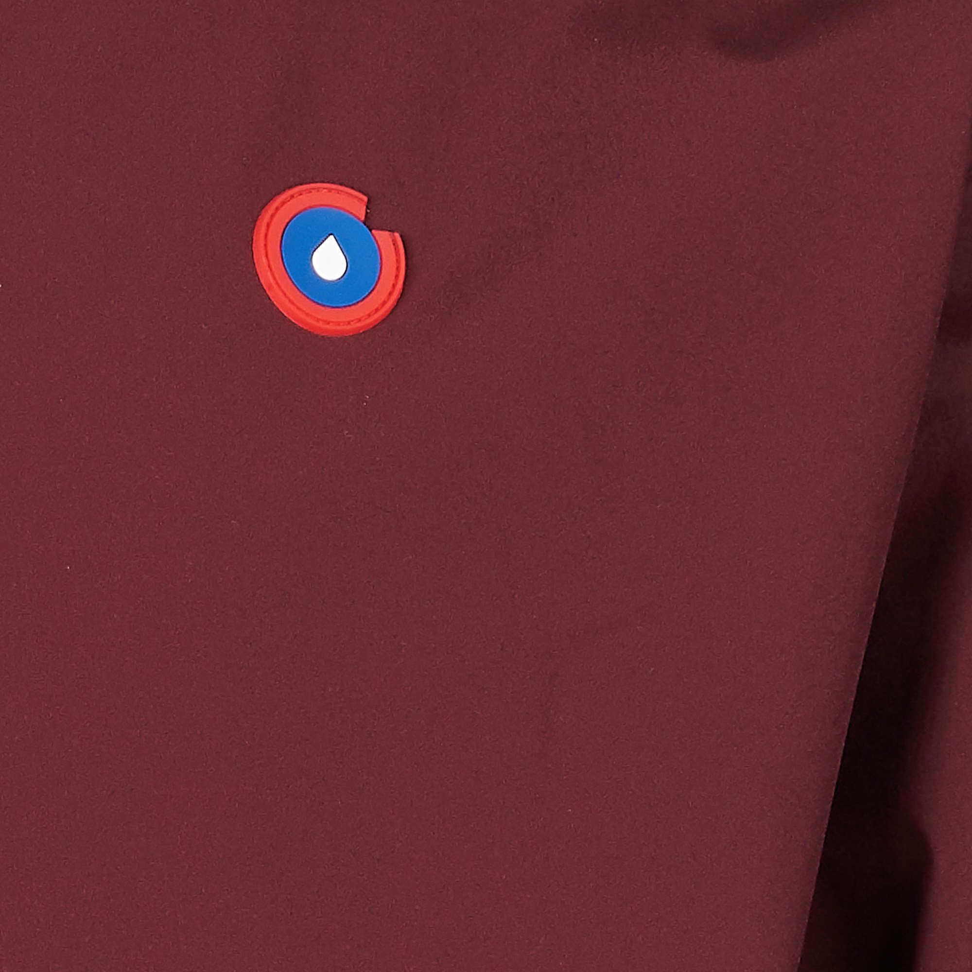 Langer faltbarer Regenmantel mit Kapuze FLOTTE Rot