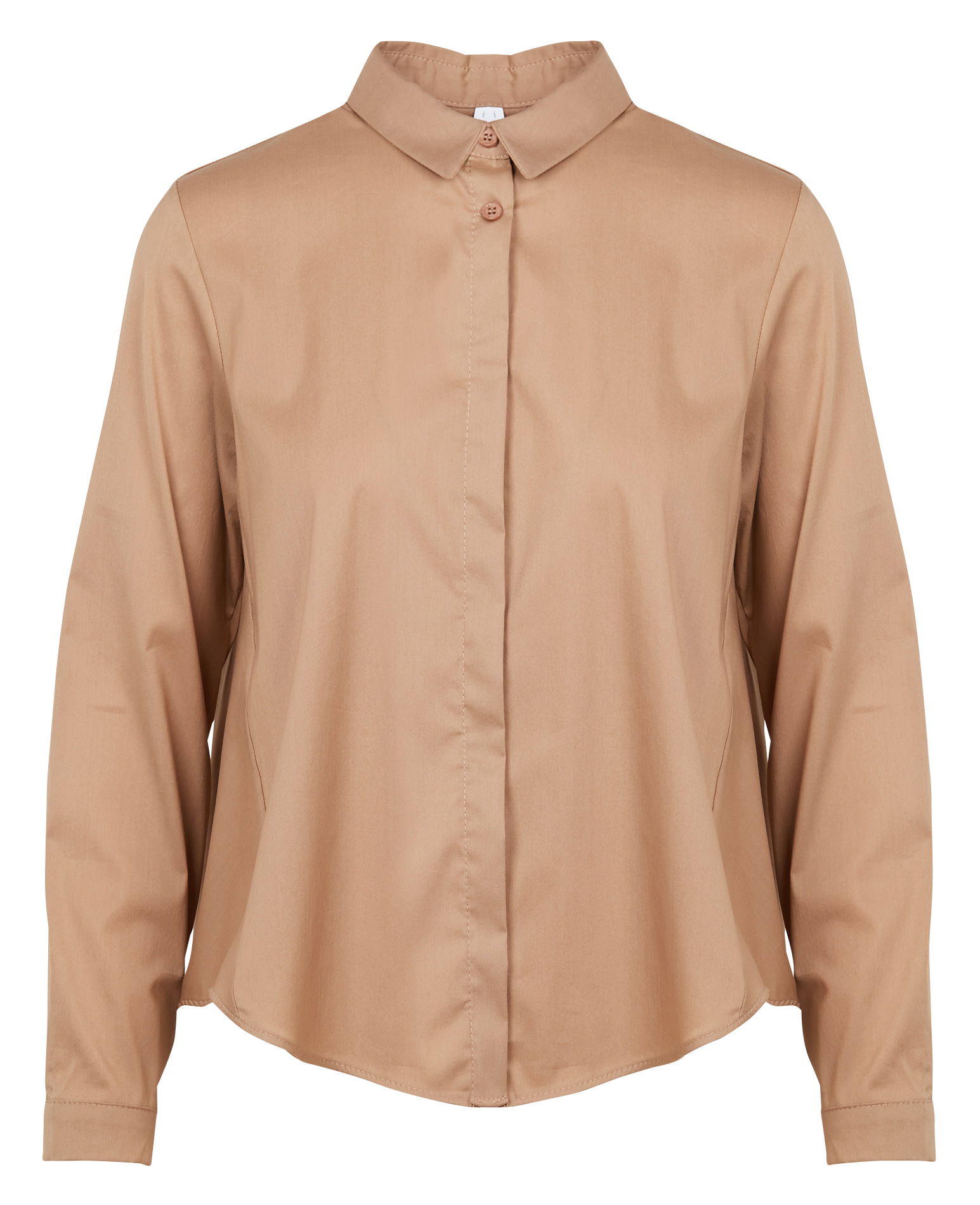 Cotton-blend shirt with classic collar IMPERIAL Brown