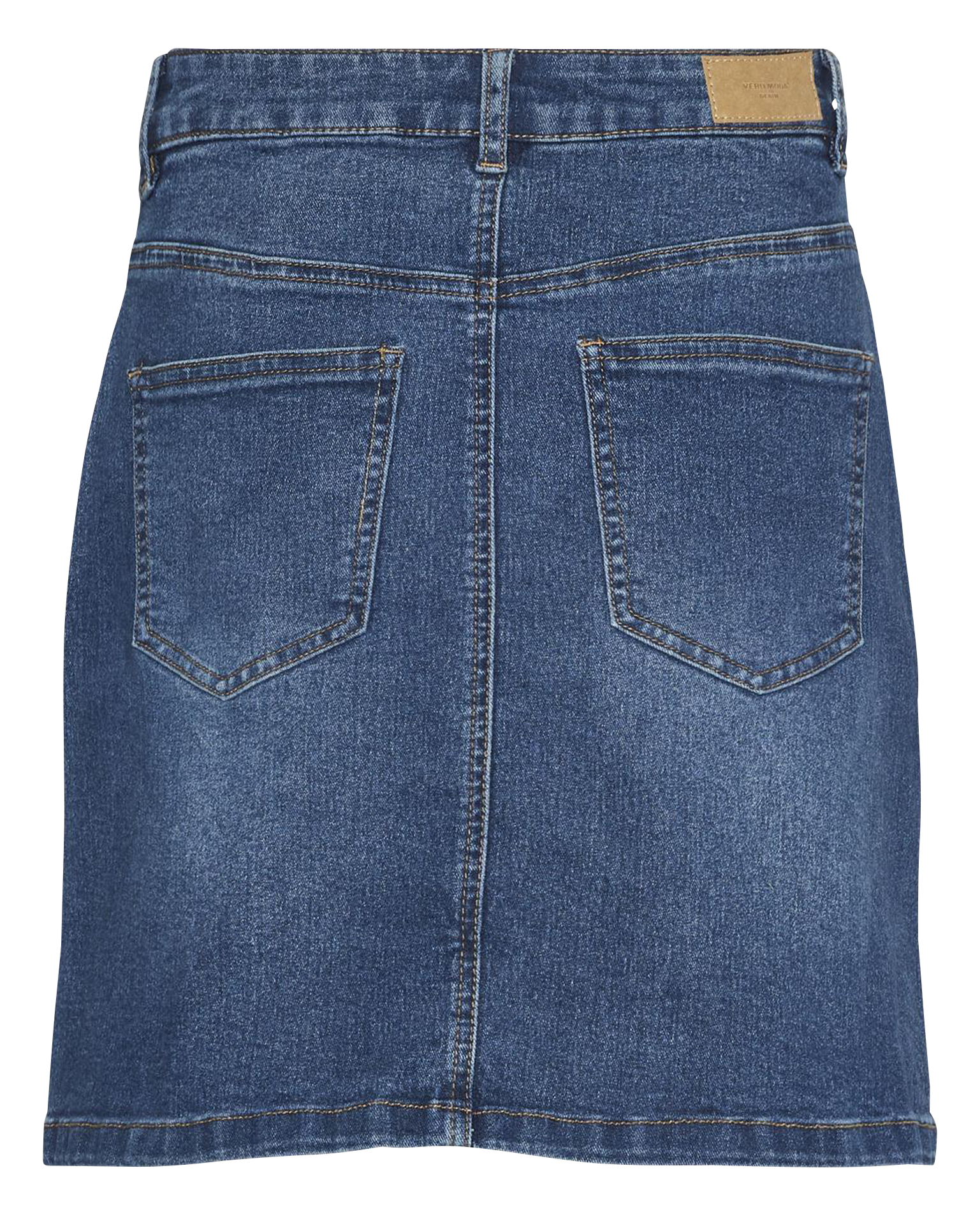 Jupe courte denim en coton mélangé  VERO MODA CURVE Jean Délavé