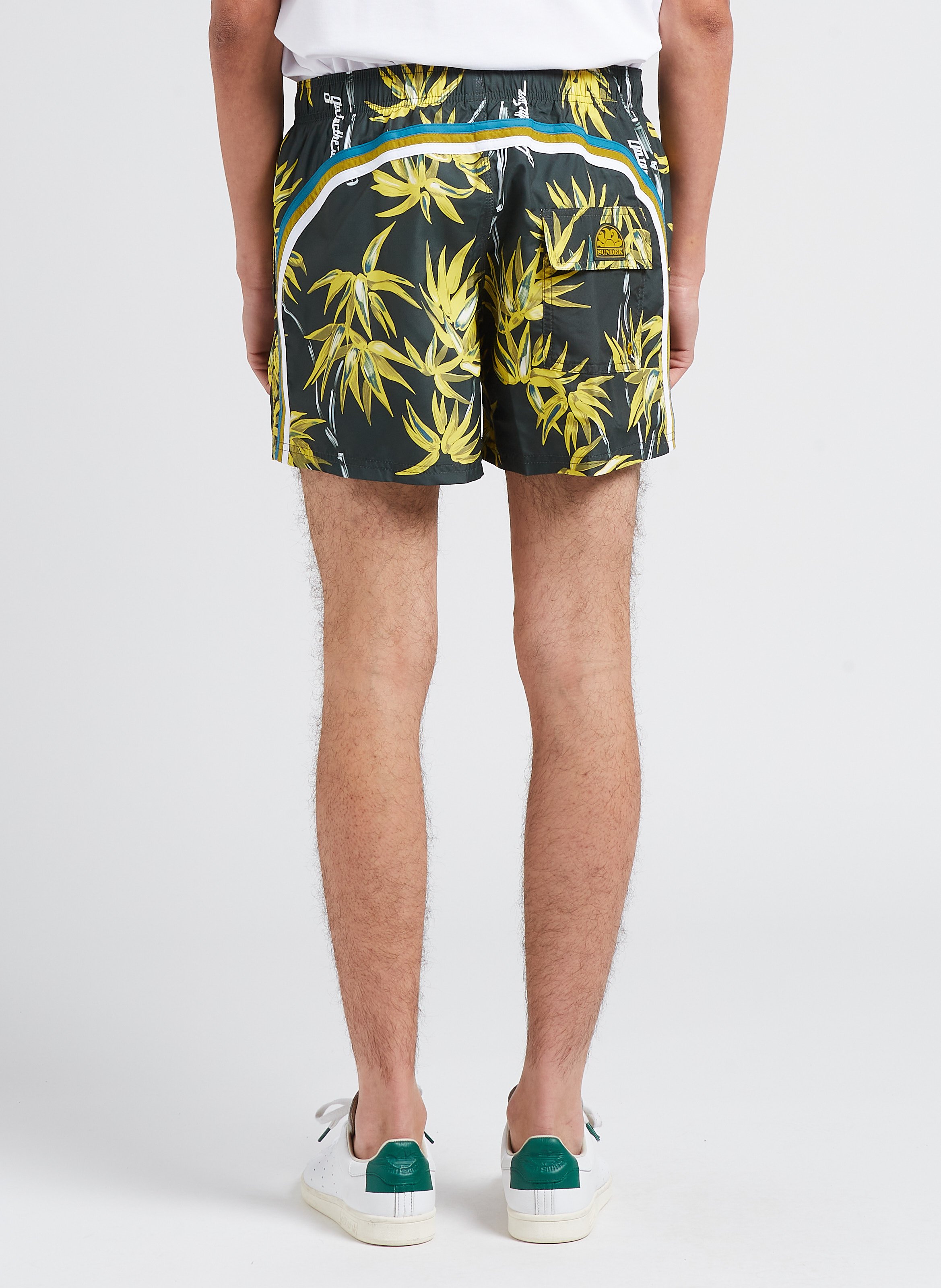 Printed swim shorts SUNDEK Khaki