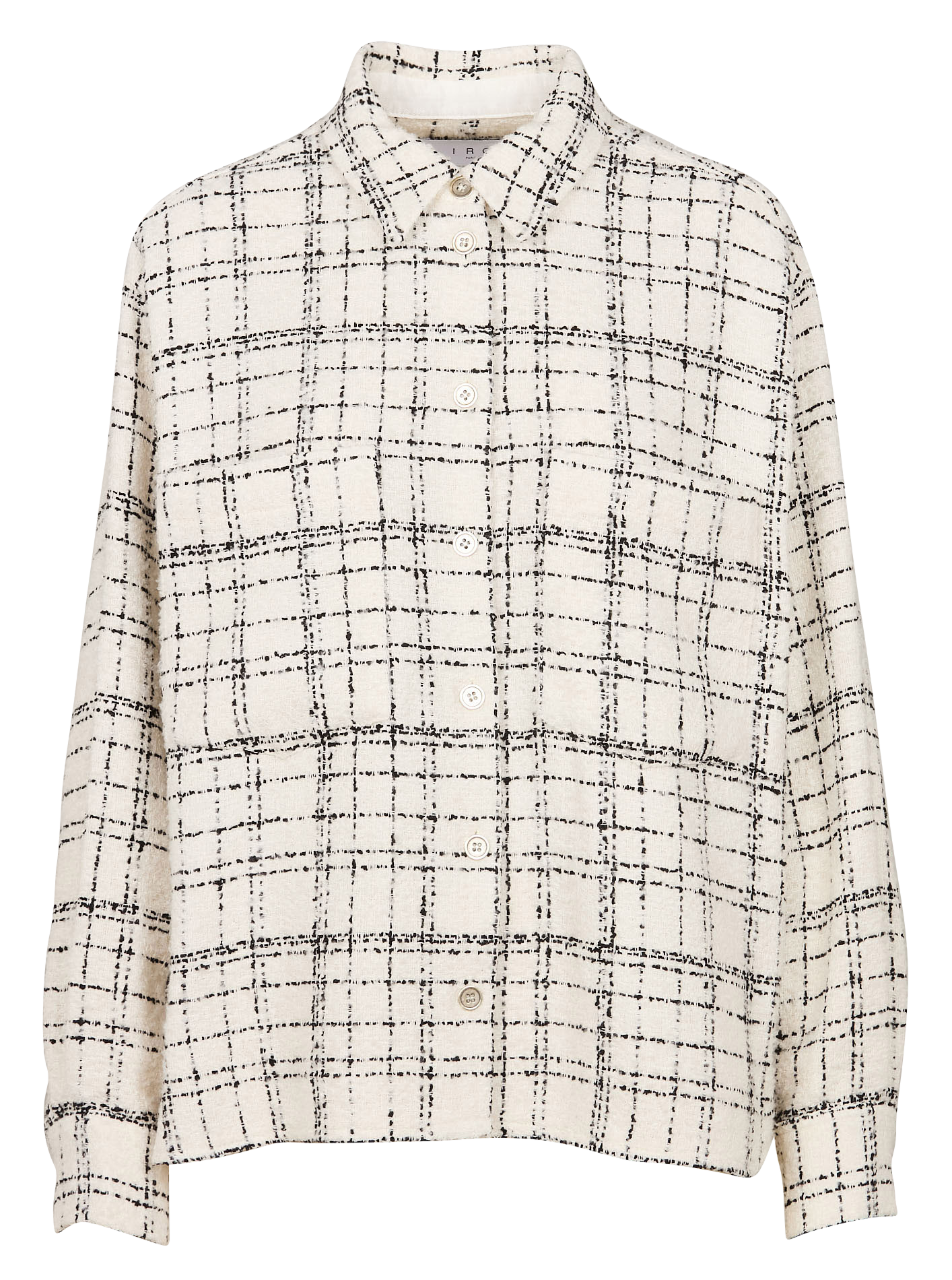 Bluse aus Baumwoll-Mix mit klassischem Kragen Schwarz