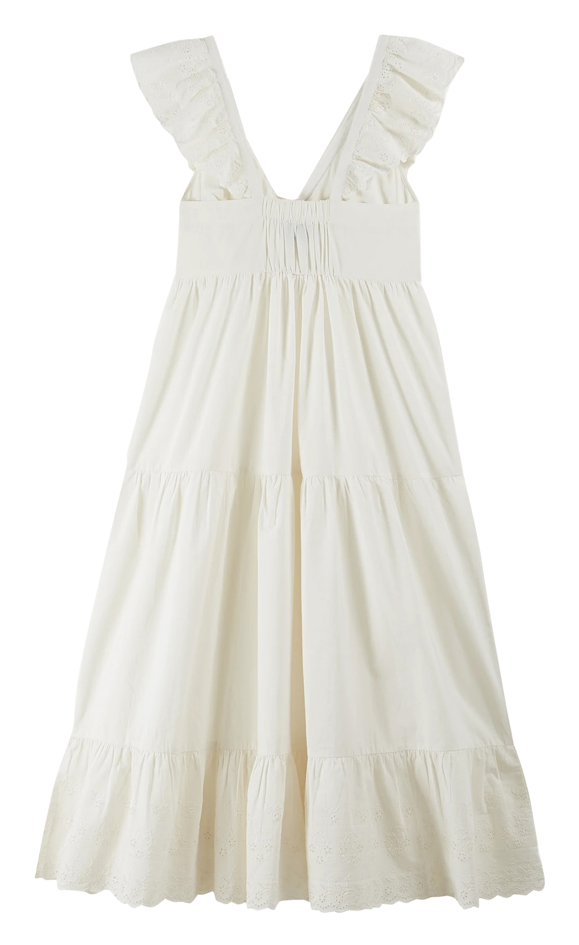 Robe longue ample en coton EMILE ET IDA Blanc